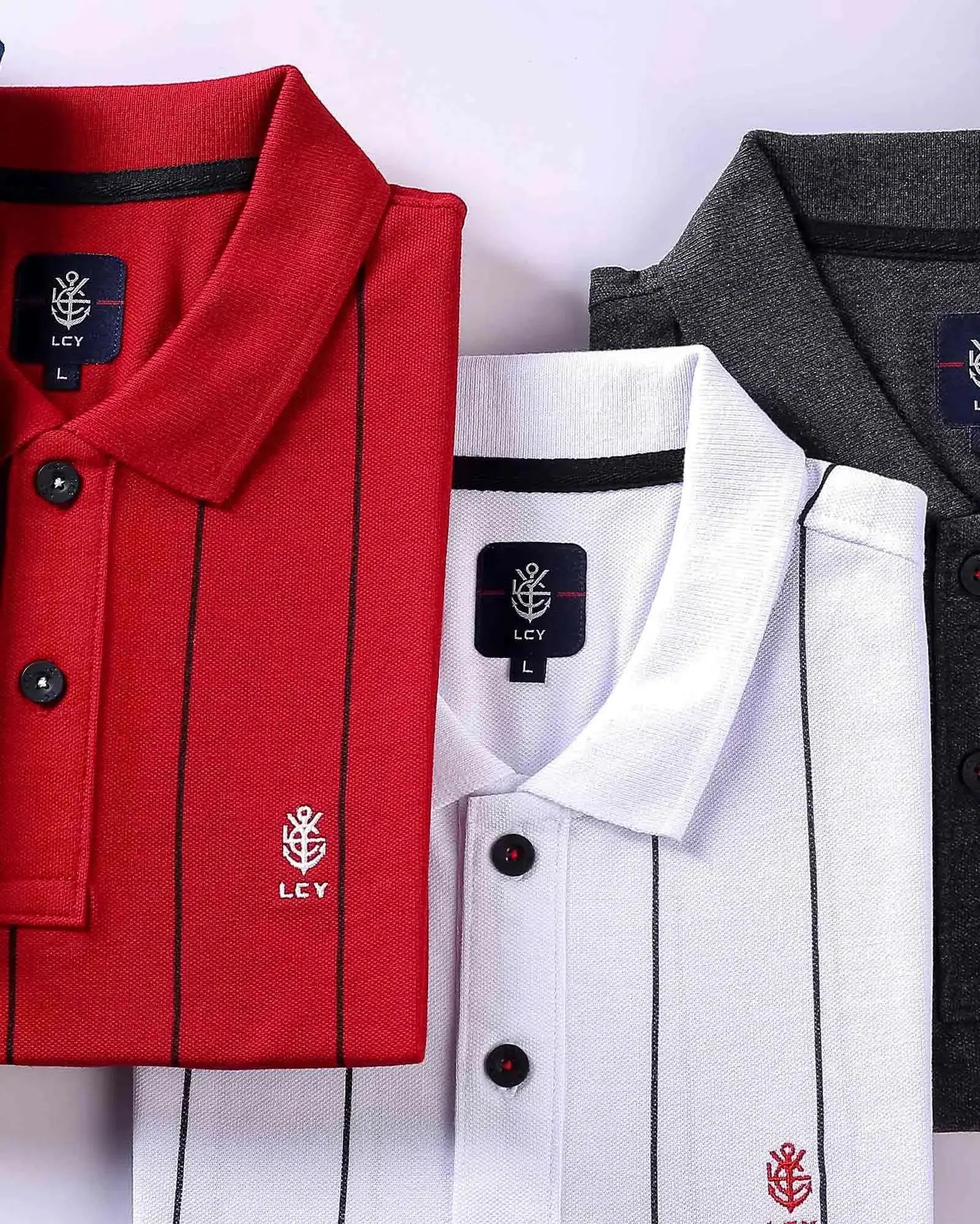 Legacy London | Line Classics - Vertical Striped Men's Sports Polo Shirt Legacy London