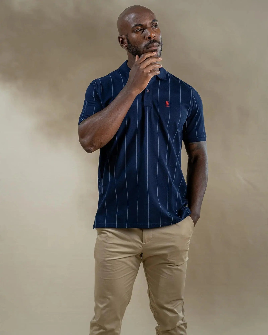 Legacy London | Line Classics - Vertical Striped Men's Sports Polo Shirt Legacy London