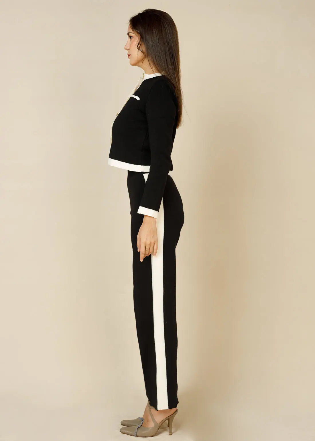 Legacy London Signature Contrast Binding Knit Set  - Legacy London