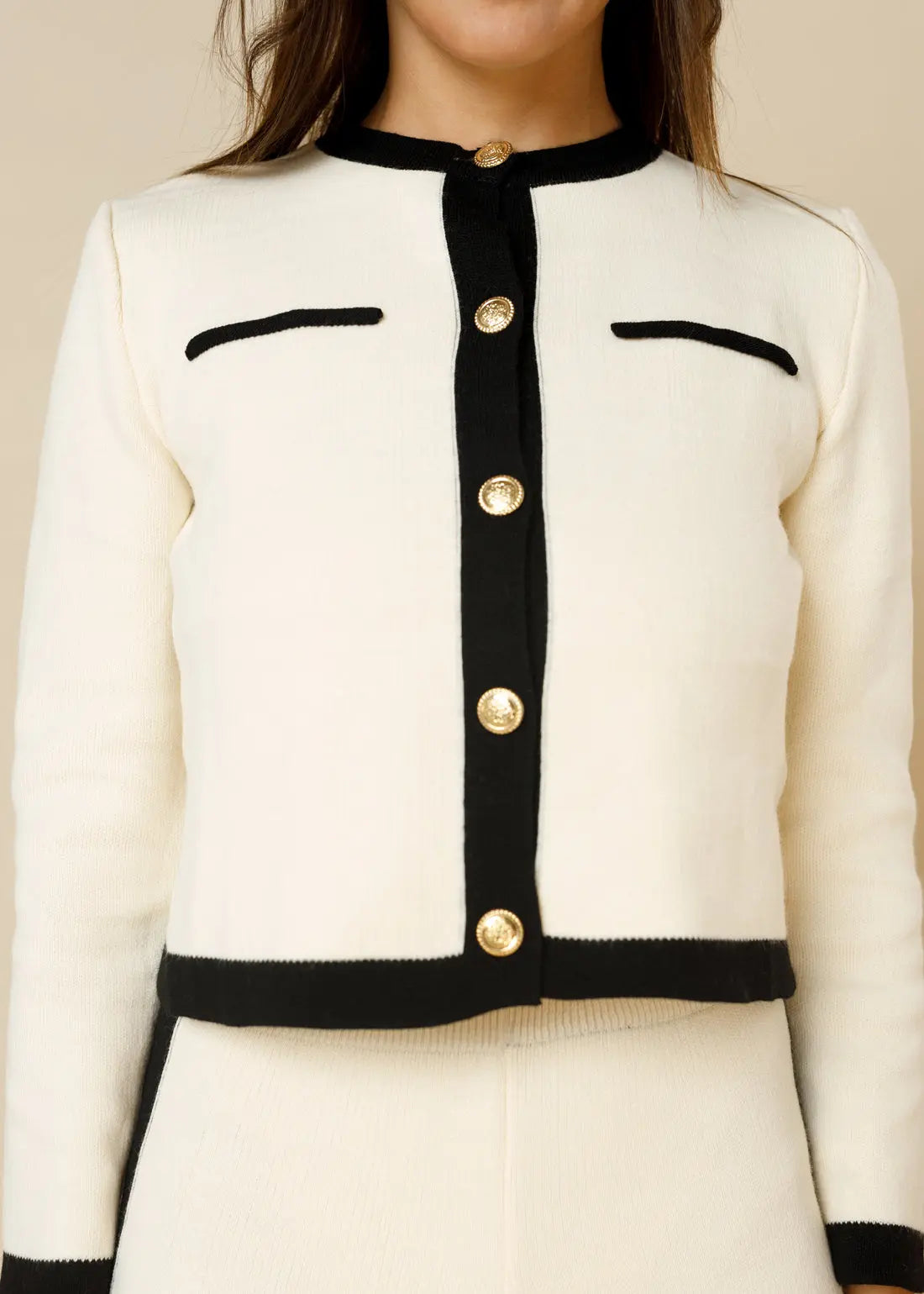 Legacy London Signature Contrast Binding Knit Set  - Legacy London