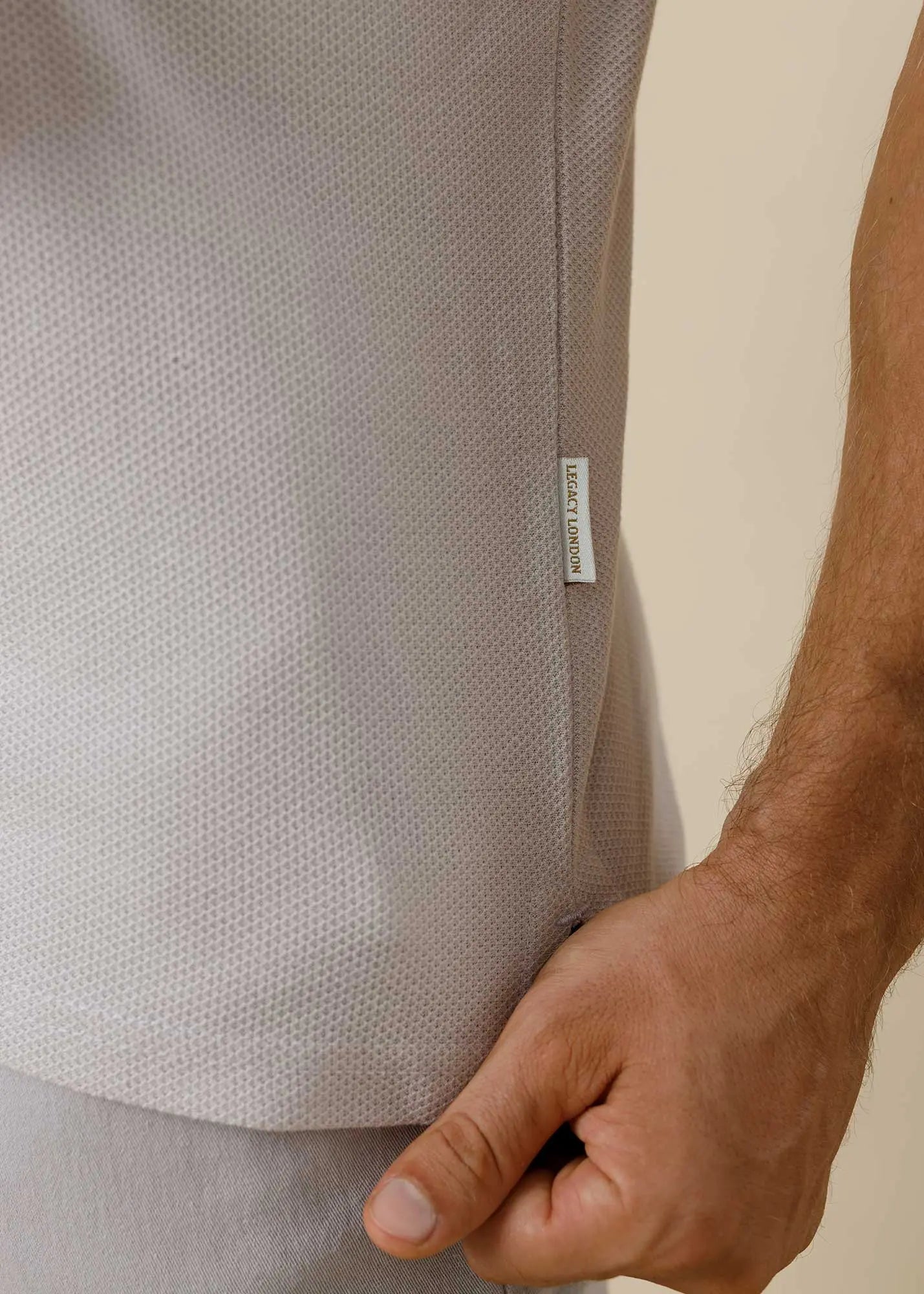 LEGACY LONDON MEN'S ZIPPER POLO Legacy London