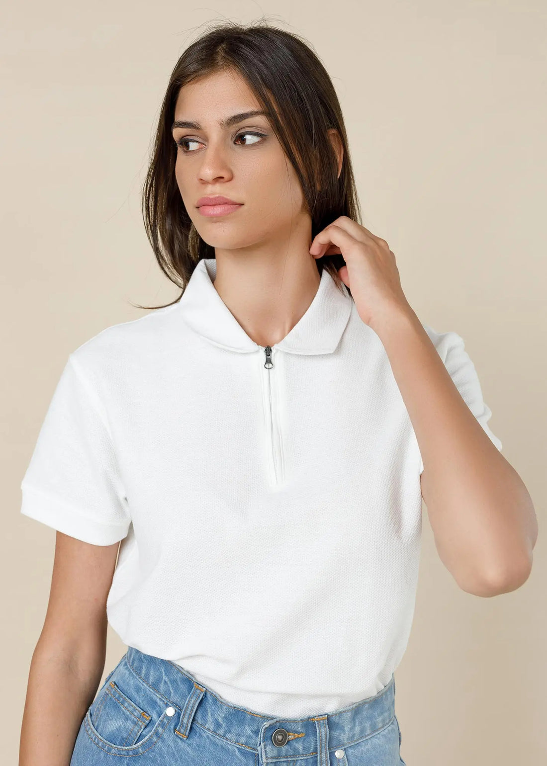 LEGACY LONDON WOMENS ZIPPER POLO Legacy London