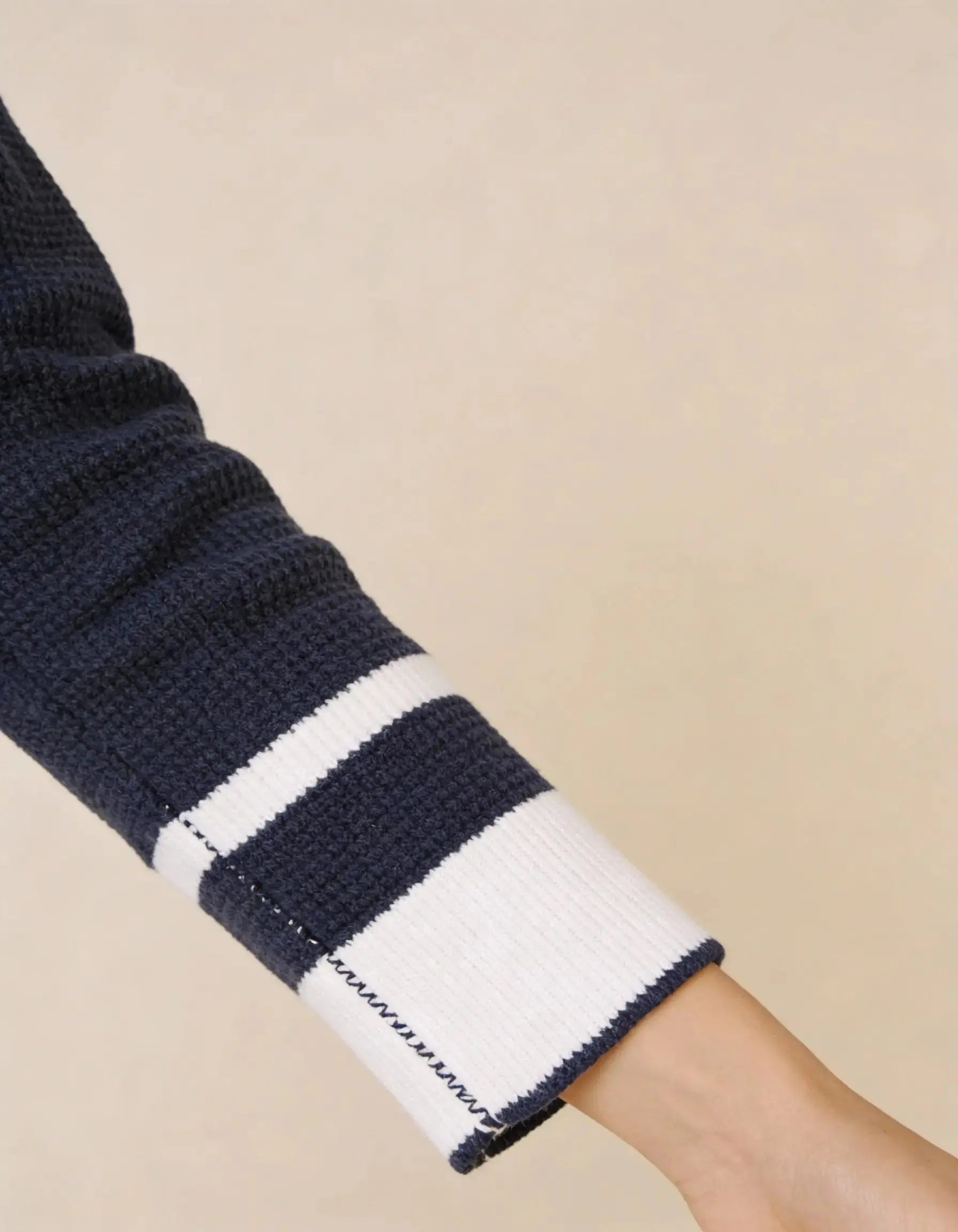 Ladies Contrast Collar Long Sleeved Polo  - Legacy London