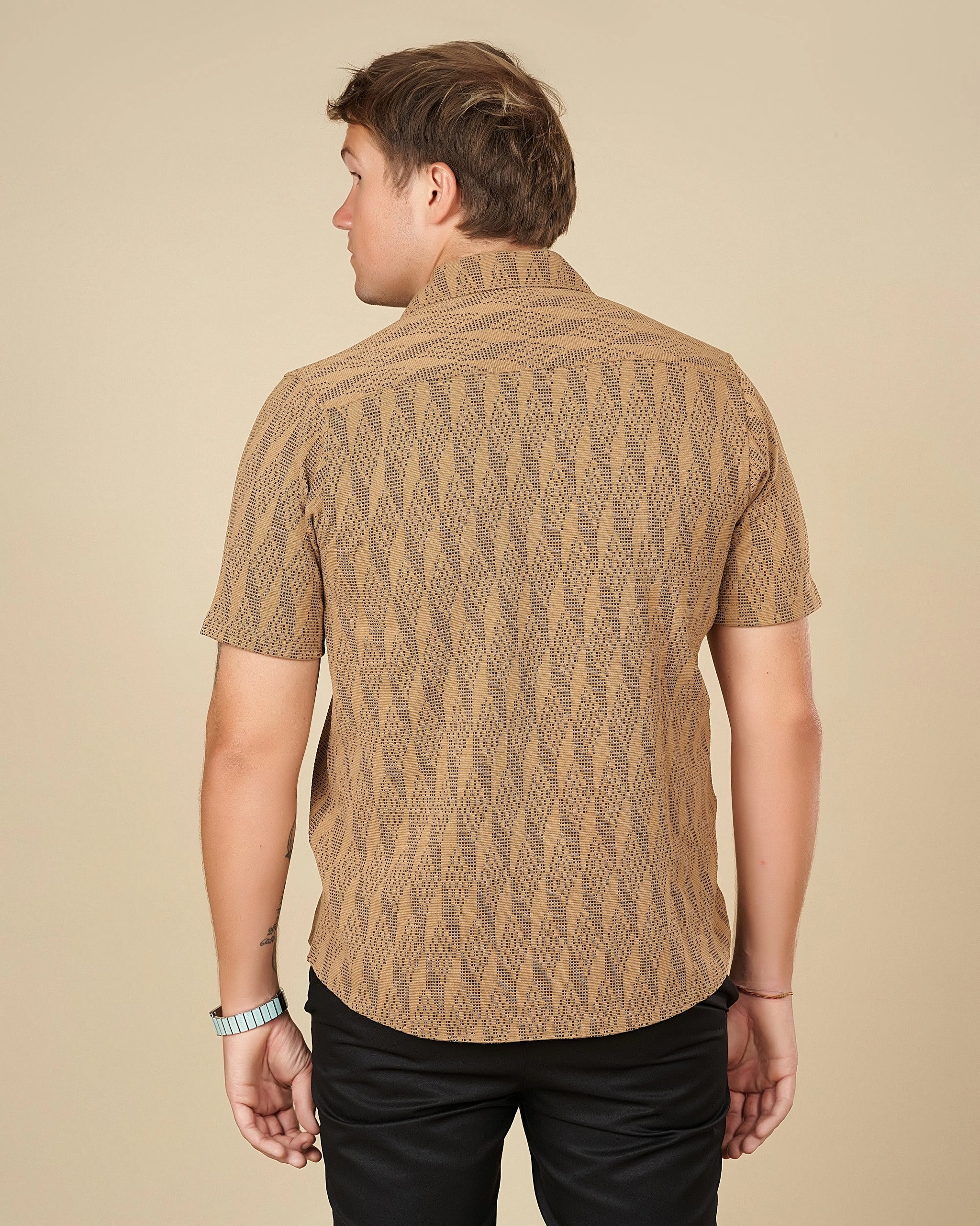 Legacy Cuban Collar Pattern Shirt  - Legacy London