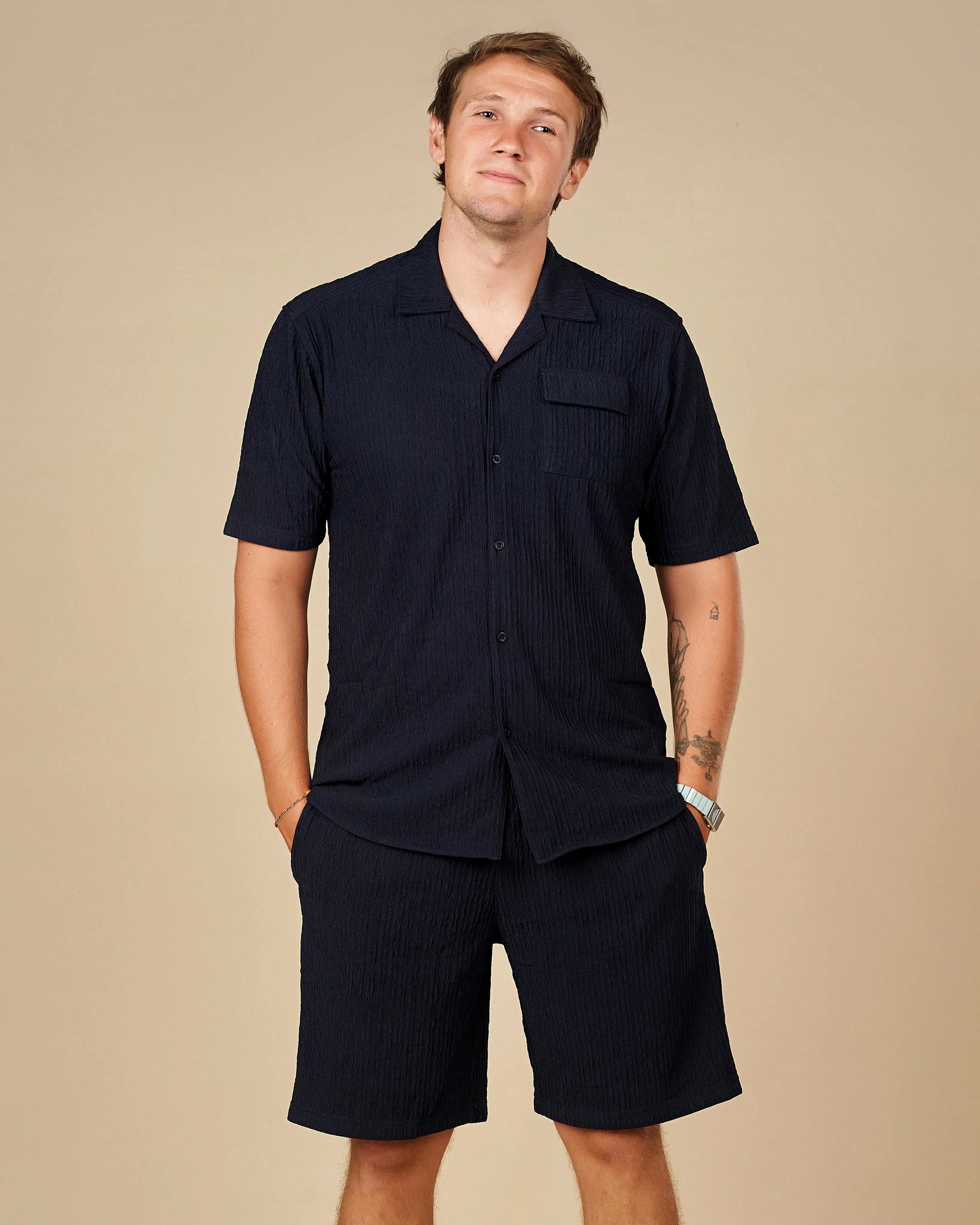 Legacy London Cuban Shirt & Shorts Co-Ord Set  - Legacy London