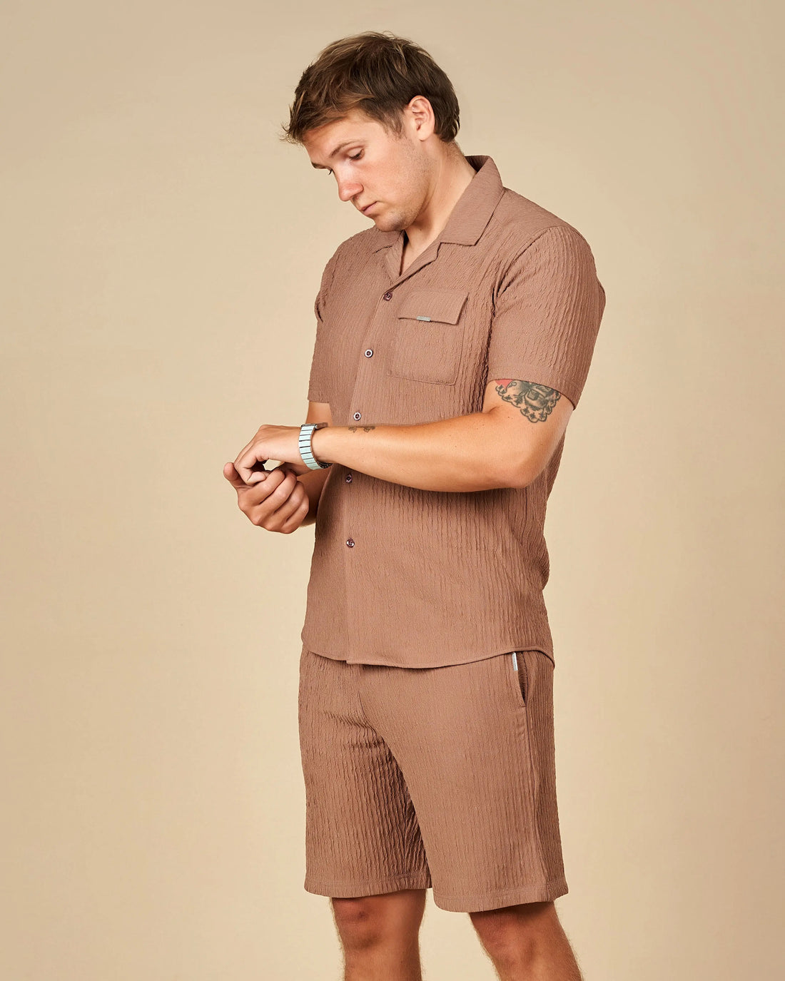 Legacy London Cuban Shirt & Shorts Co-Ord Set  - Legacy London
