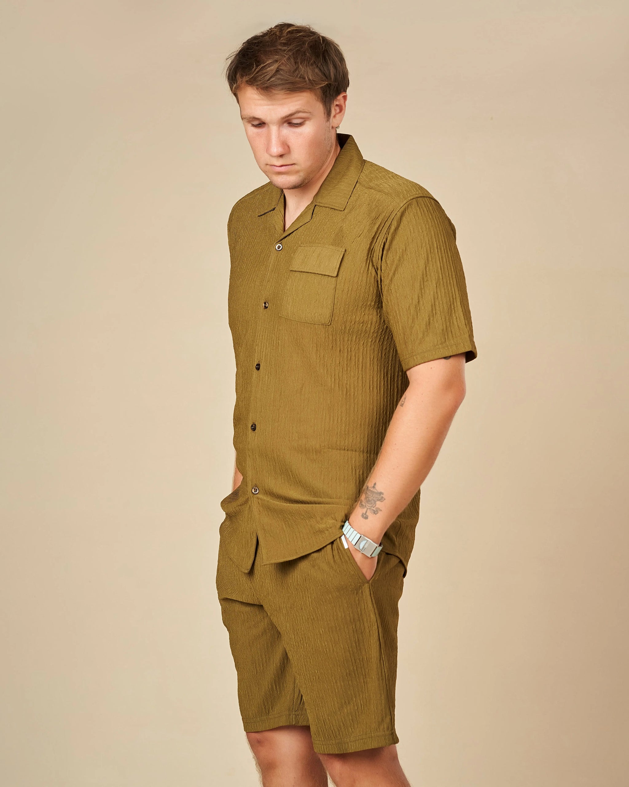 Legacy London Cuban Shirt & Shorts Co-Ord Set  - Legacy London