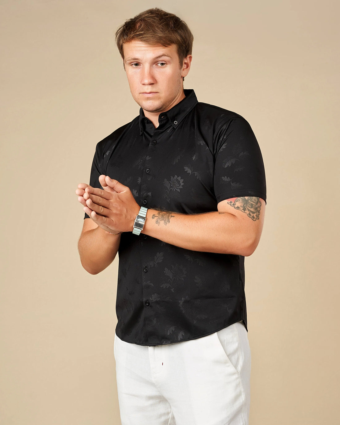 Legacy London Premium Short-Sleeved Button-Down Shirt  - Legacy London
