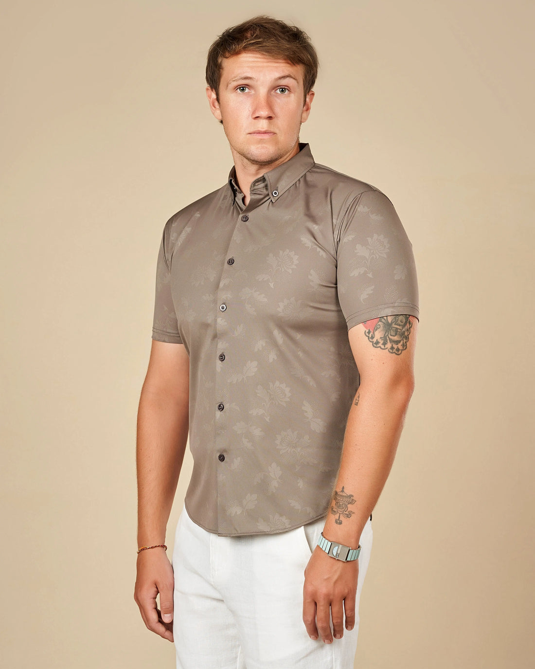 Legacy London Premium Short-Sleeved Button-Down Shirt  - Legacy London