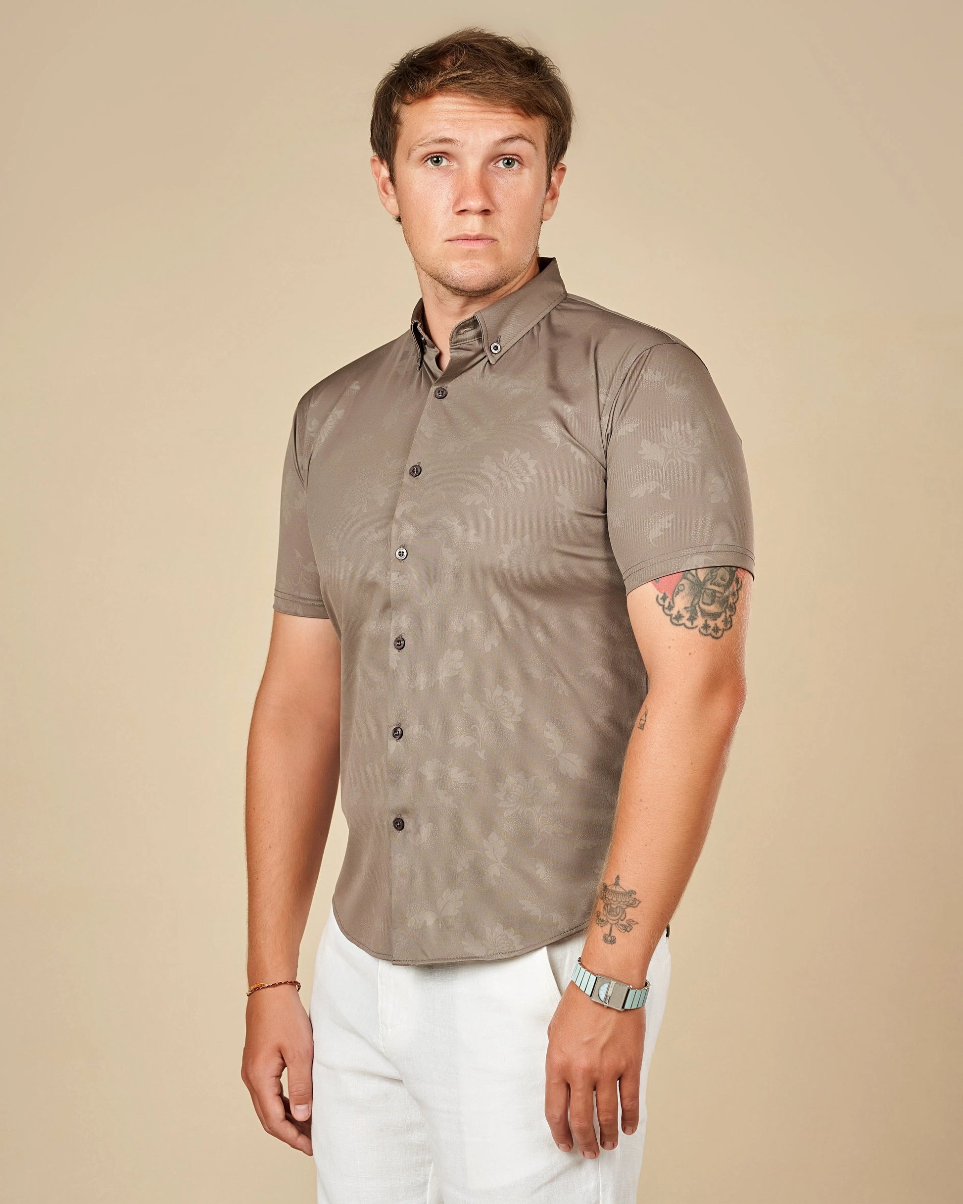 Legacy London Premium Short-Sleeved Button-Down Shirt  - Legacy London