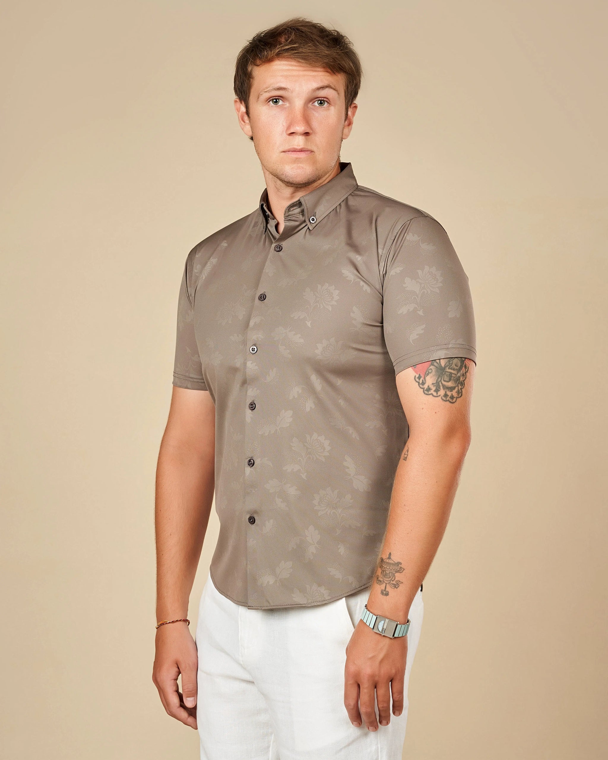 Legacy London Premium Short-Sleeved Button-Down Shirt  - Legacy London