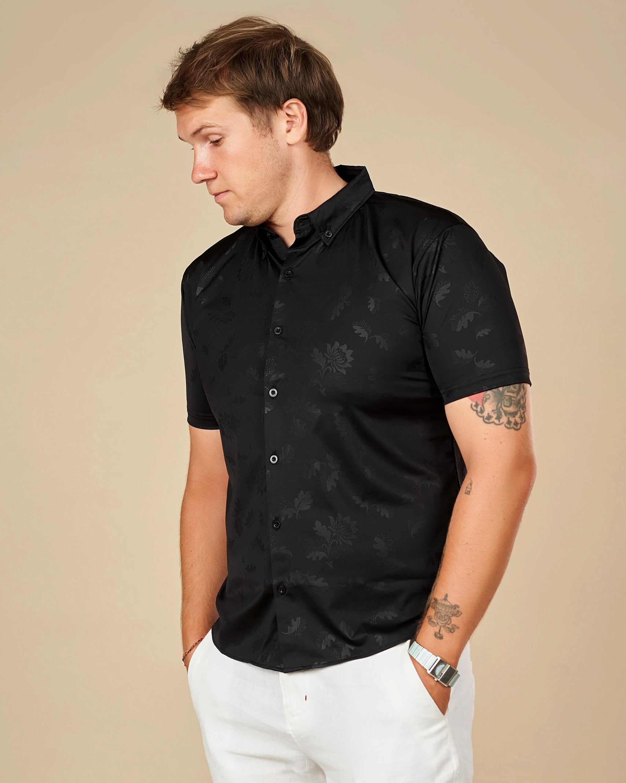 Legacy London Premium Short-Sleeved Button-Down Shirt  - Legacy London