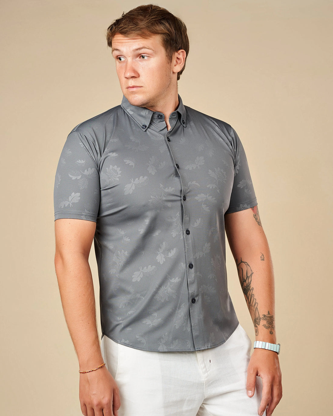Legacy London Premium Short-Sleeved Button-Down Shirt  - Legacy London