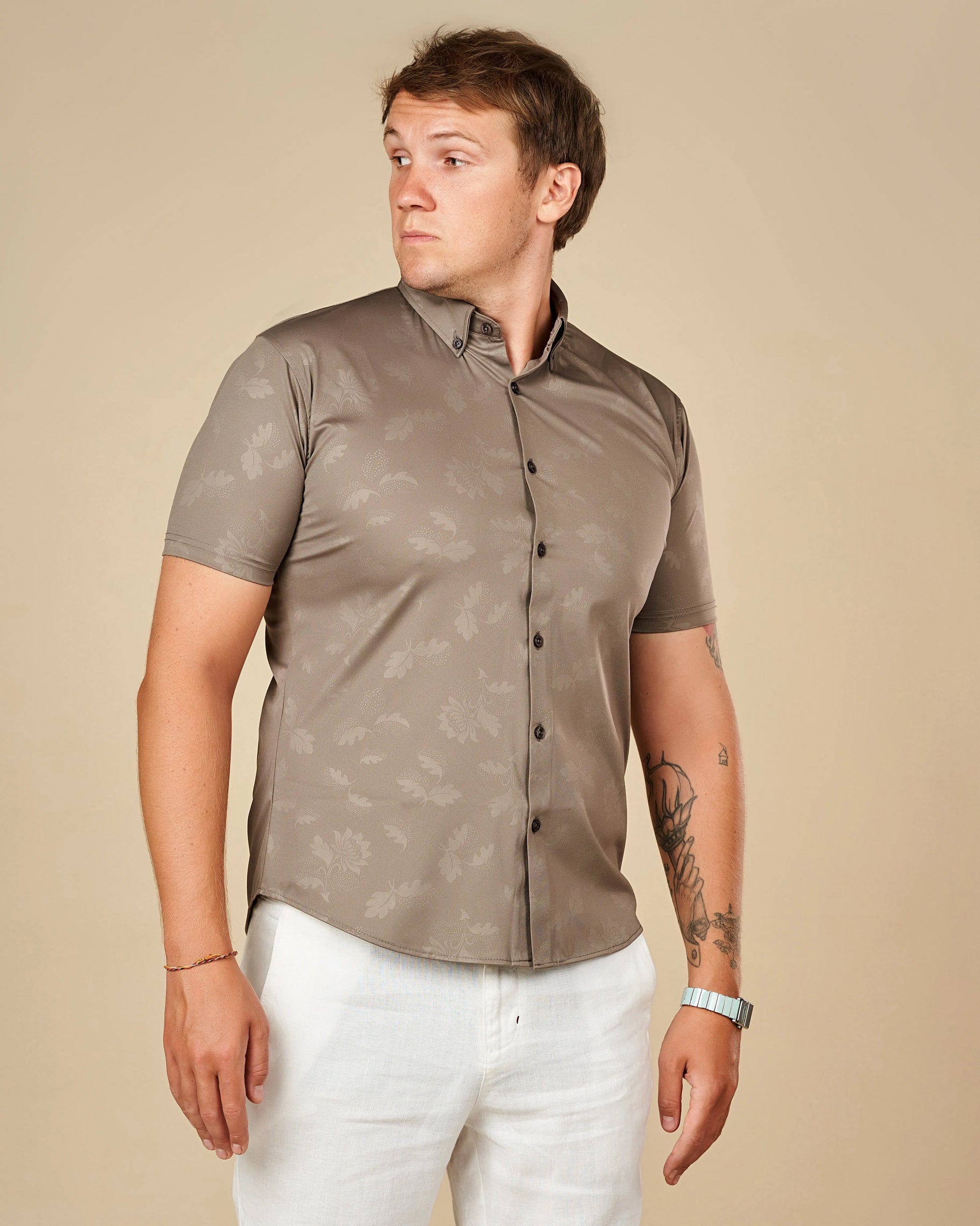Legacy London Premium Short-Sleeved Button-Down Shirt  - Legacy London