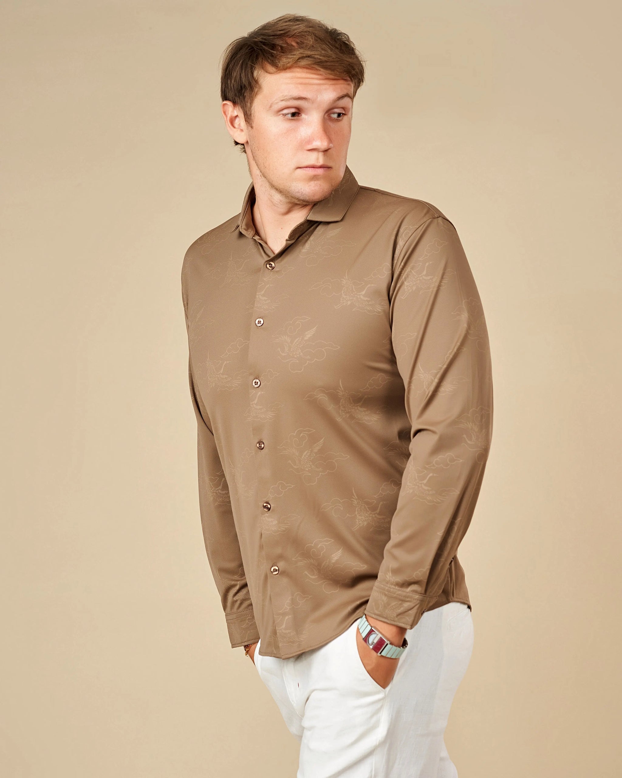 Legacy Premium Long-Sleeved Button-Down Shirt  - LCY London