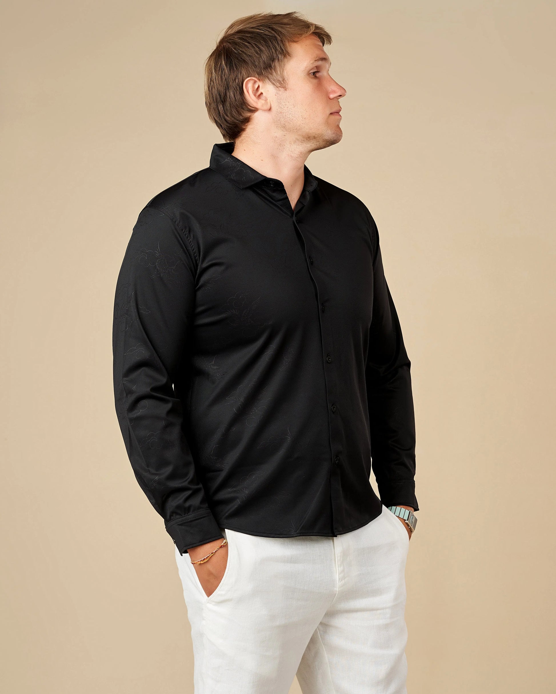 Legacy Premium Long-Sleeved Button-Down Shirt  - LCY London