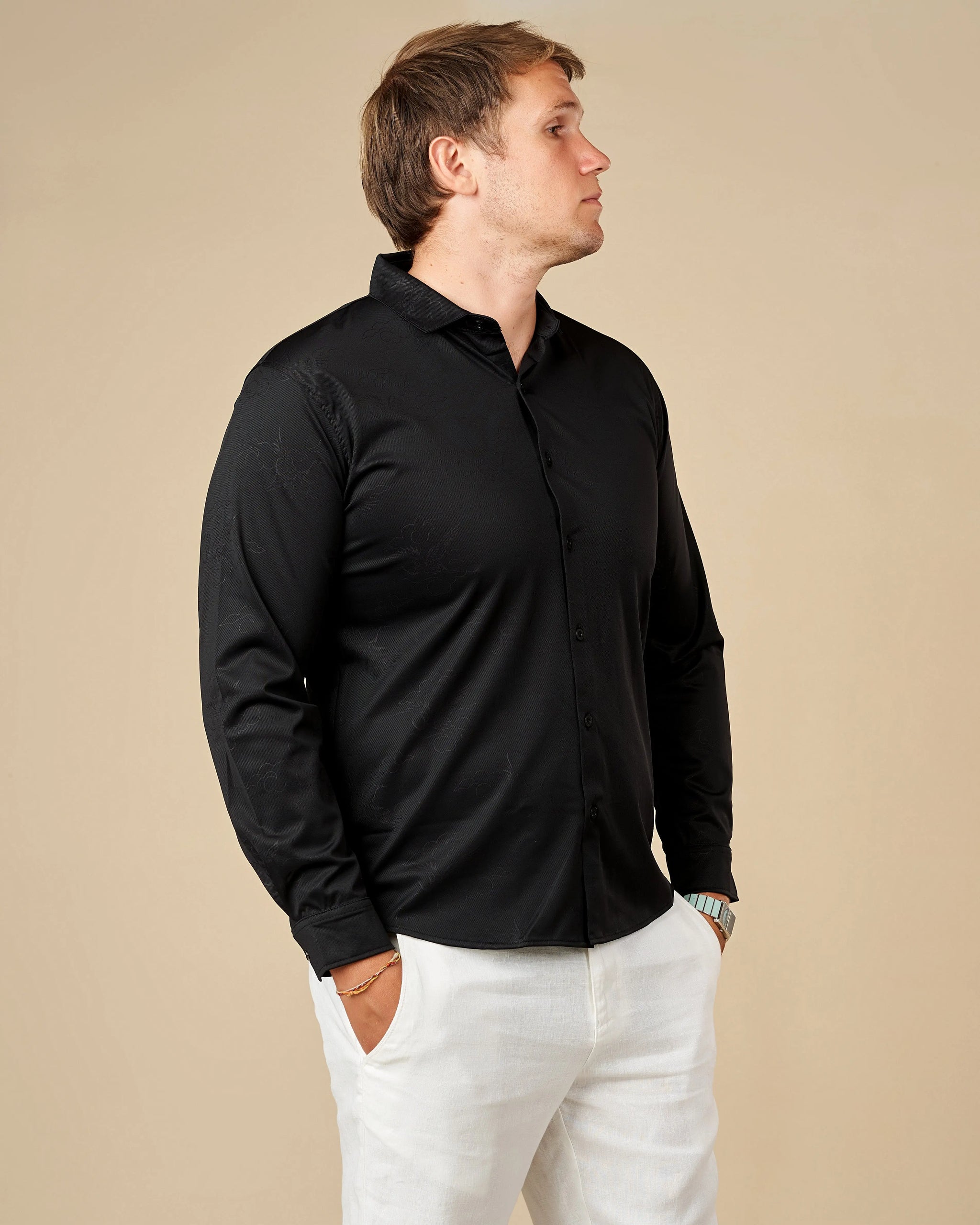 Legacy Premium Long-Sleeved Button-Down Shirt  - LCY London