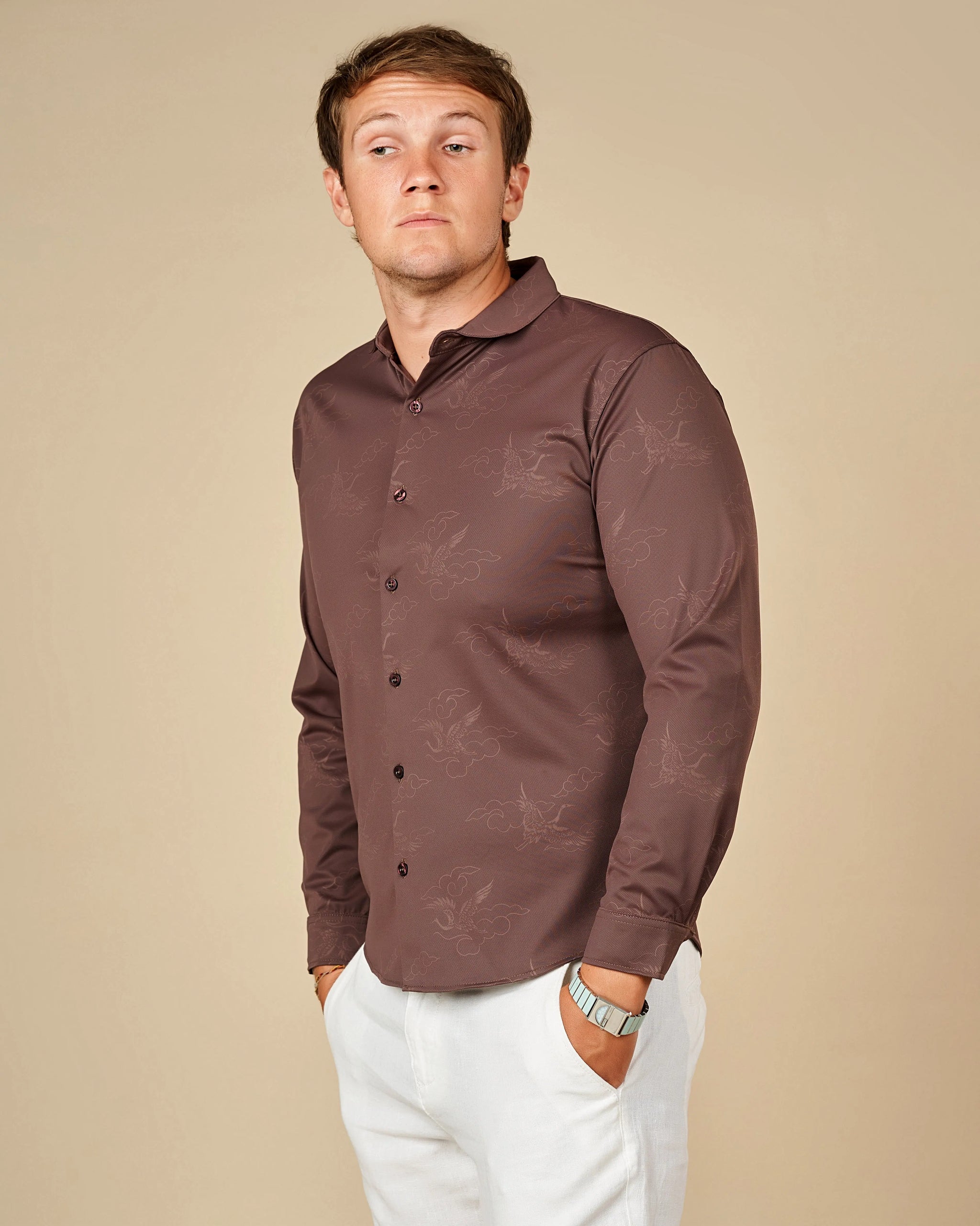 Legacy Premium Long-Sleeved Button-Down Shirt  - LCY London