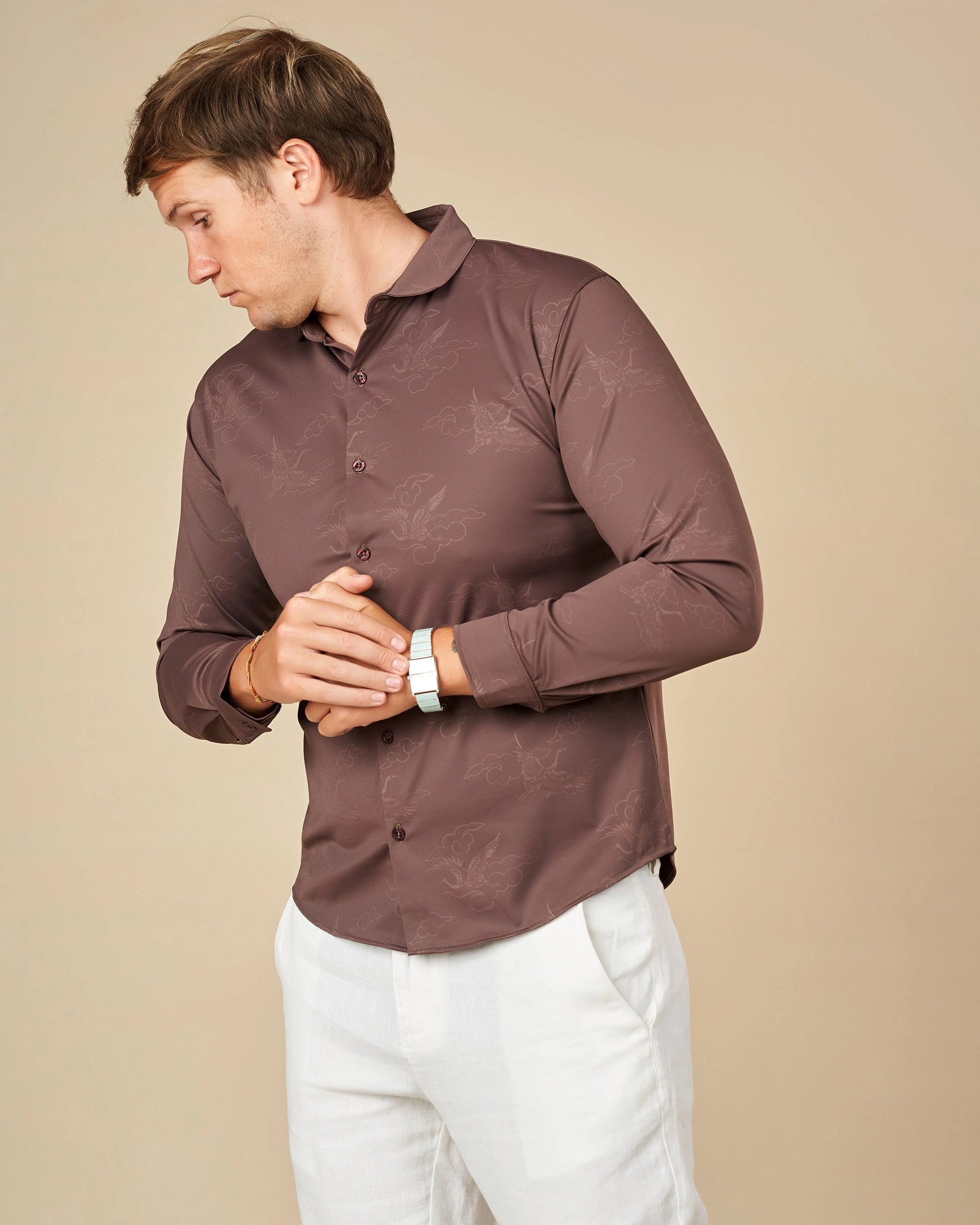 Legacy Premium Long-Sleeved Button-Down Shirt  - LCY London
