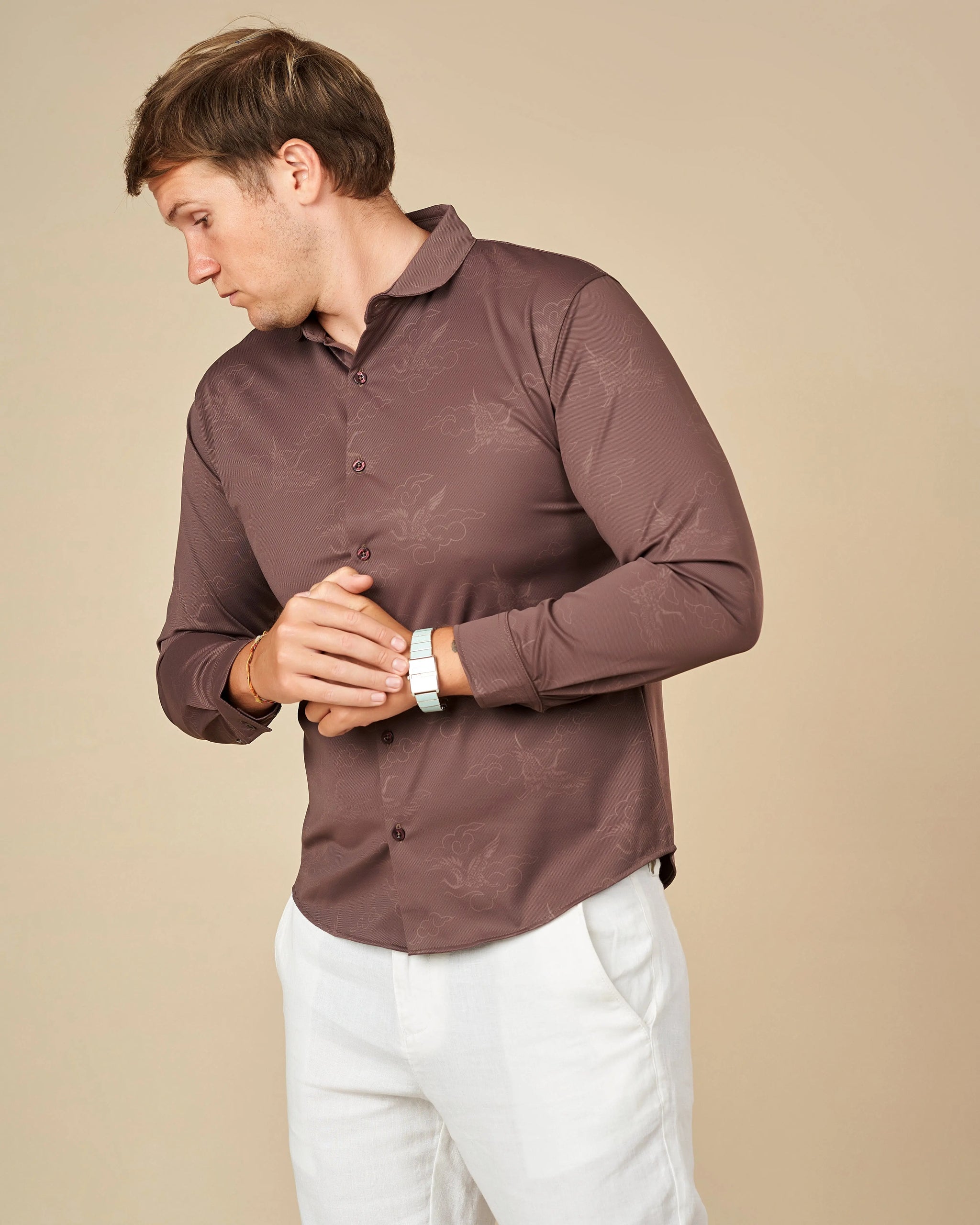 Legacy Premium Long-Sleeved Button-Down Shirt  - LCY London