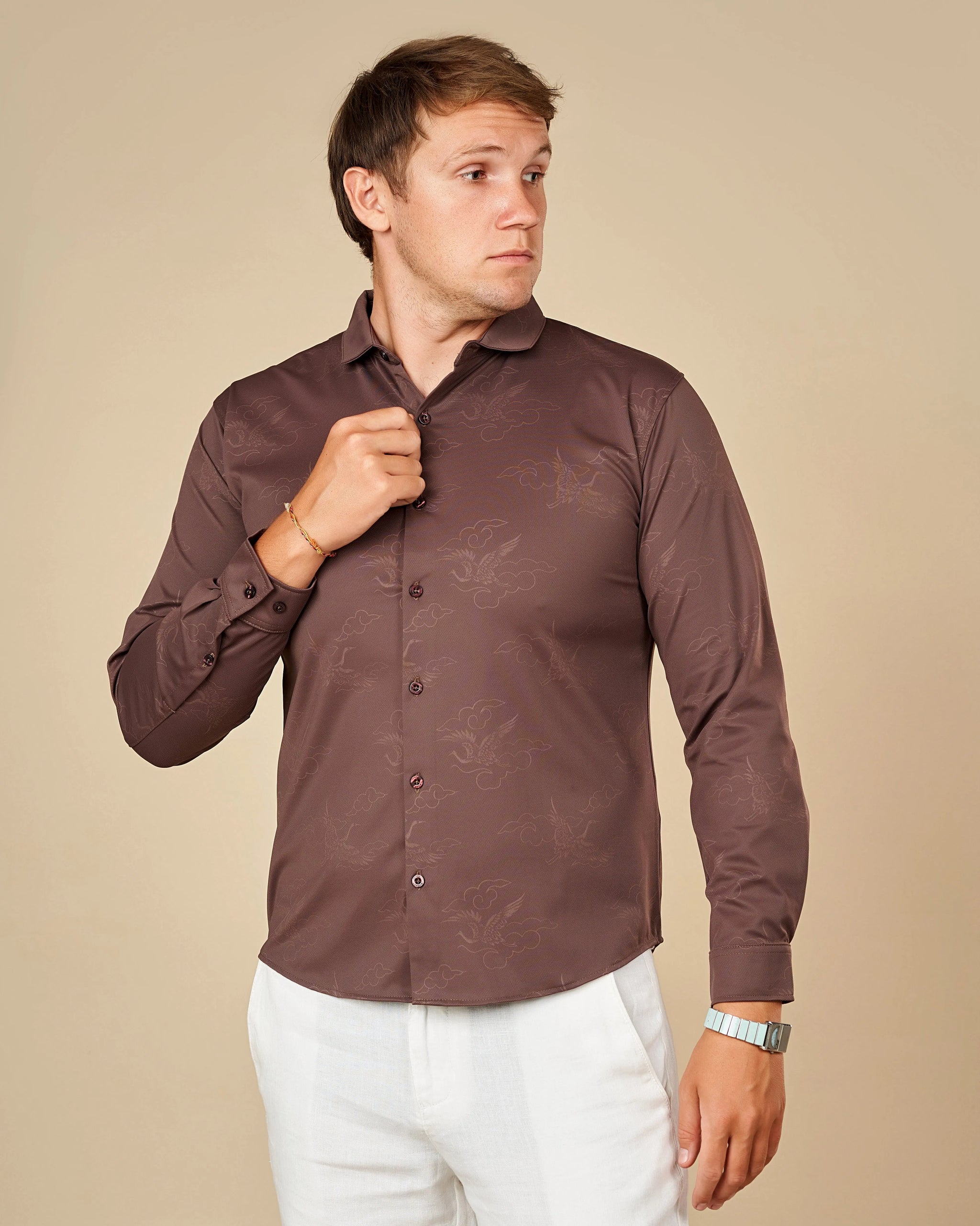 Legacy Premium Long-Sleeved Button-Down Shirt  - LCY London