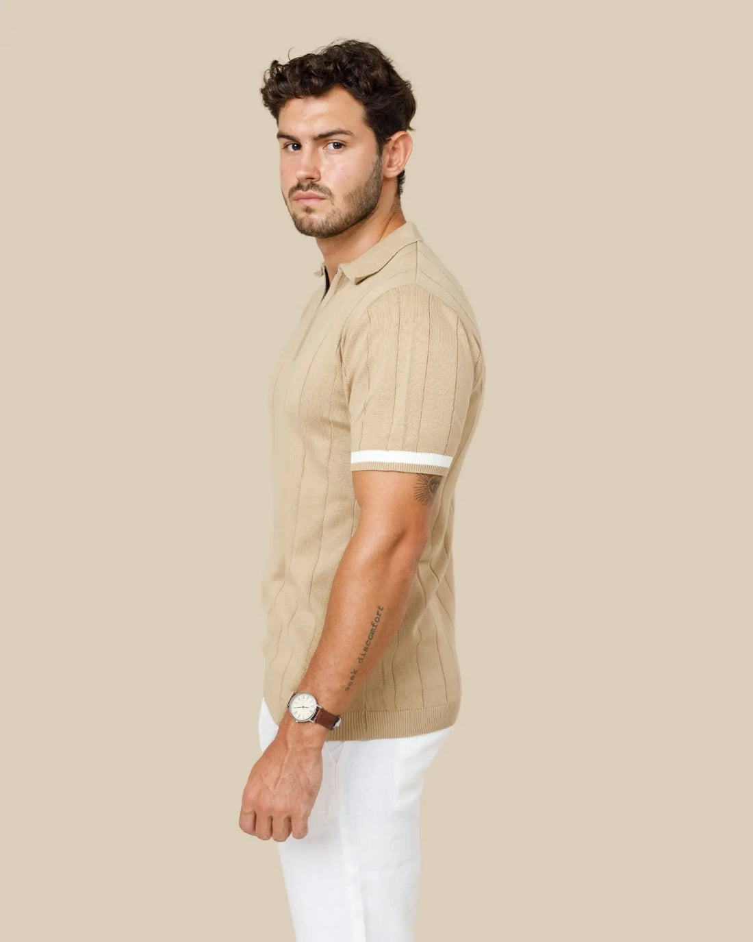 Legacy Wide Rib Knitted Polo Legacy London