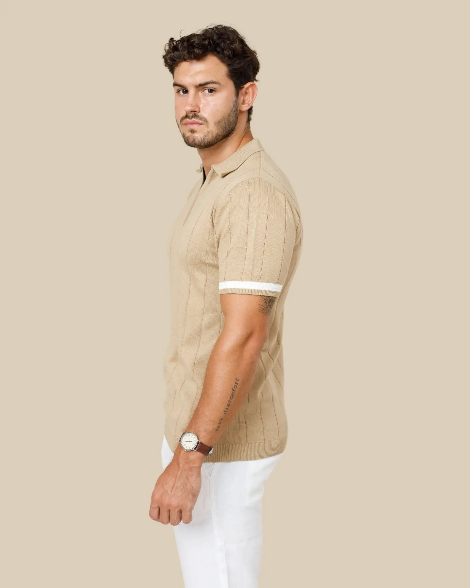 Legacy Wide Rib Knitted Polo Legacy London