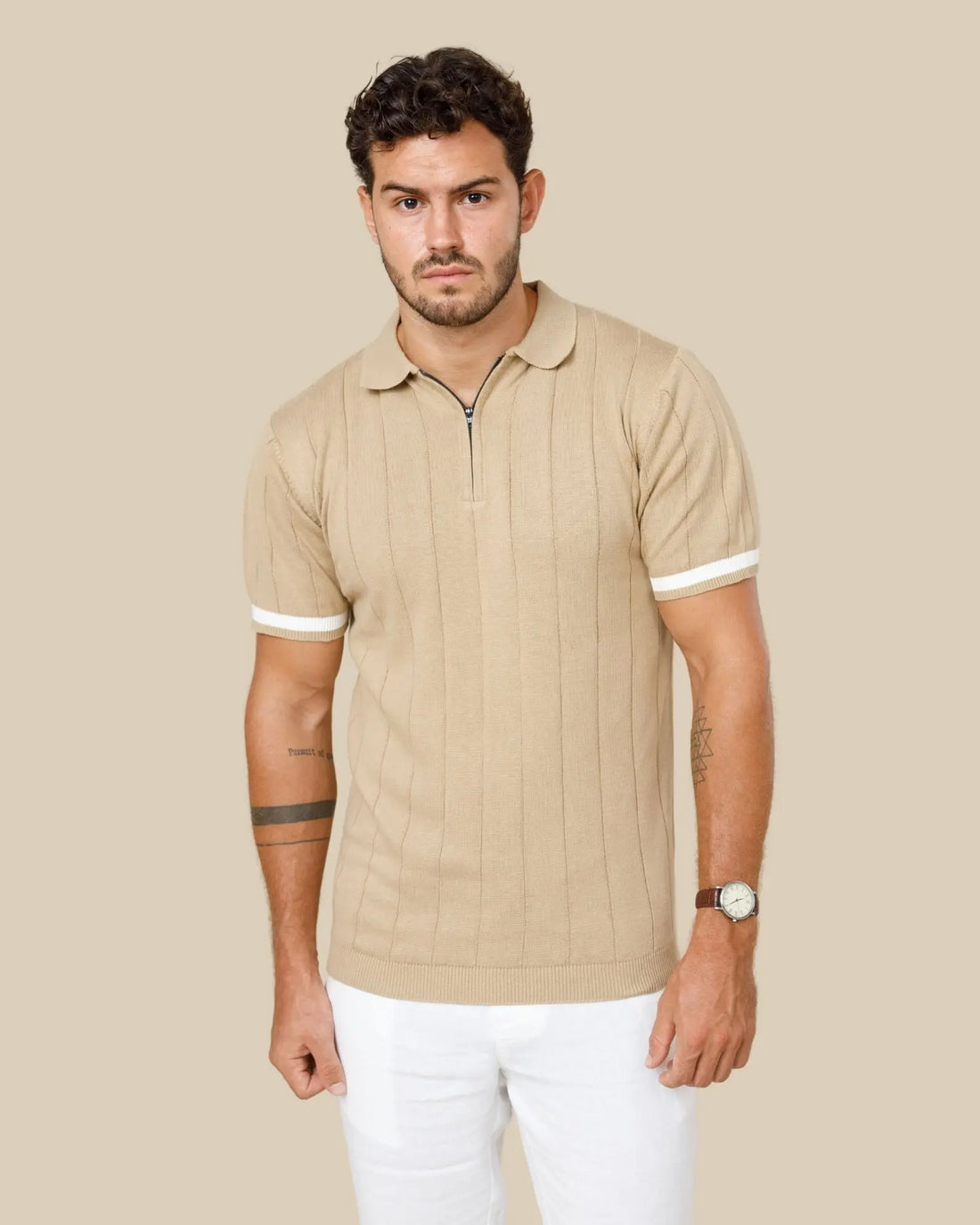 Legacy Wide Rib Knitted Polo Legacy London