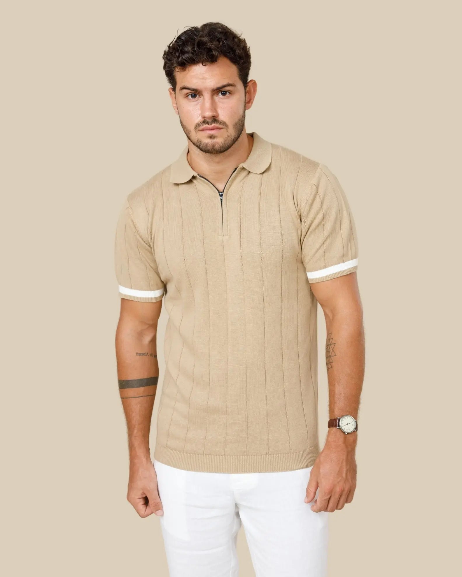 Legacy Wide Rib Knitted Polo Legacy London