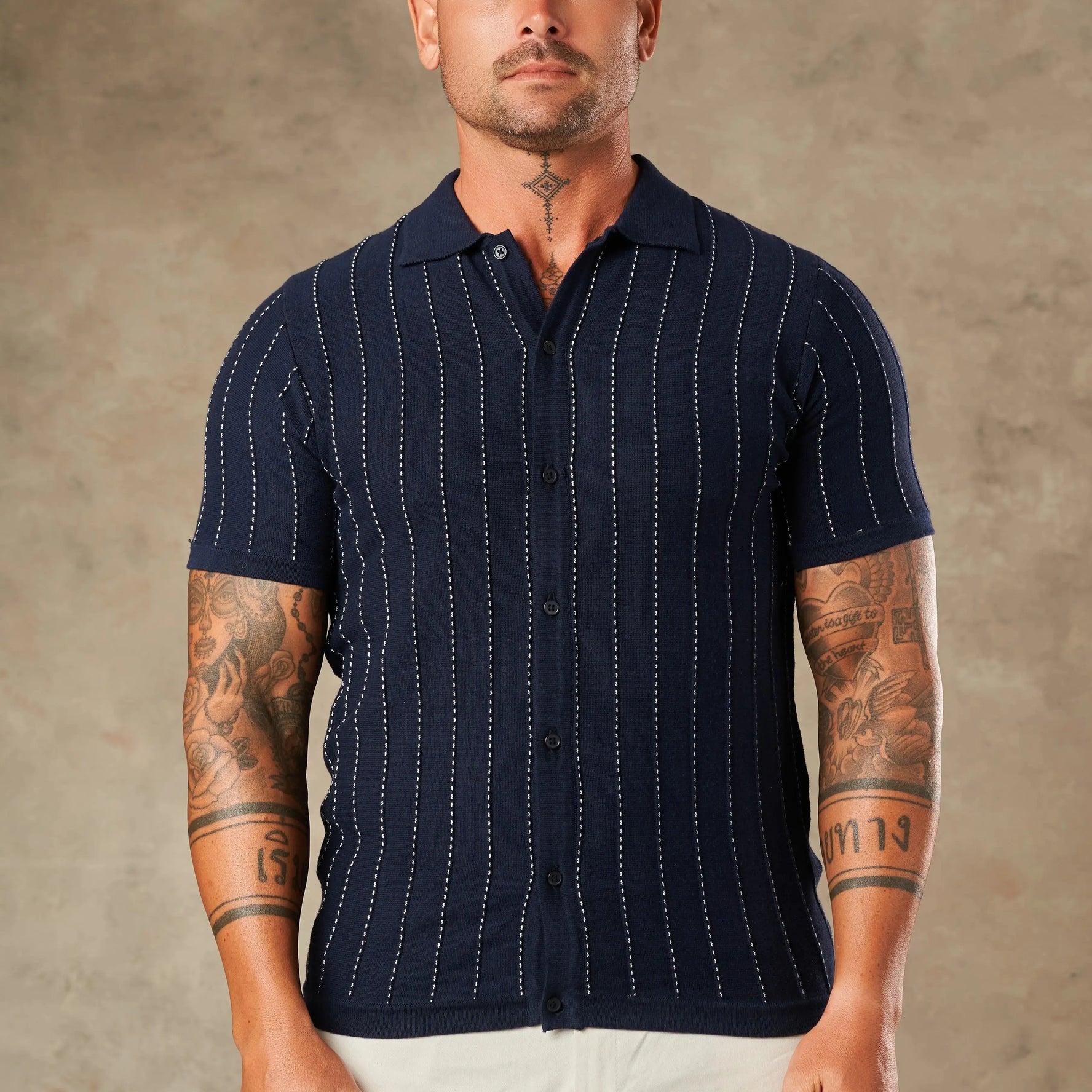 Limoncello Pinstripe Knit  - Legacy London