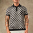 Majolica Geometric Jacquard Polo  - Legacy London