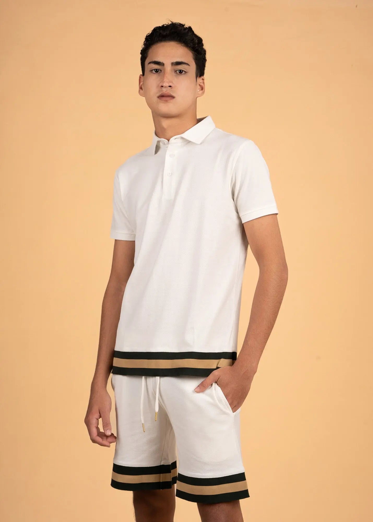 Men's Polo and Shorts  Co-Ord set - Contrast Detail Legacy London