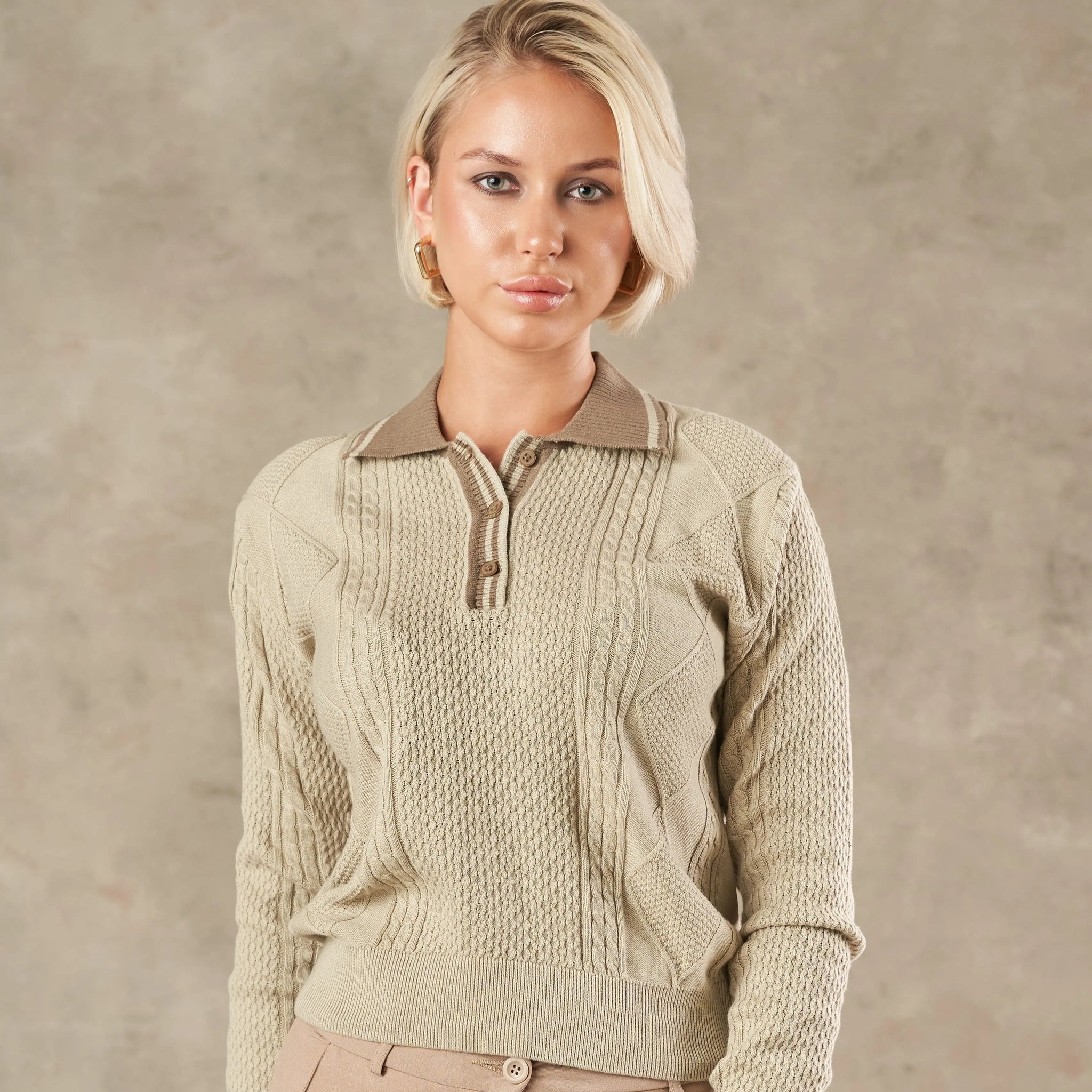 Milan Chain Link Statement Knit Jumper  - Legacy London