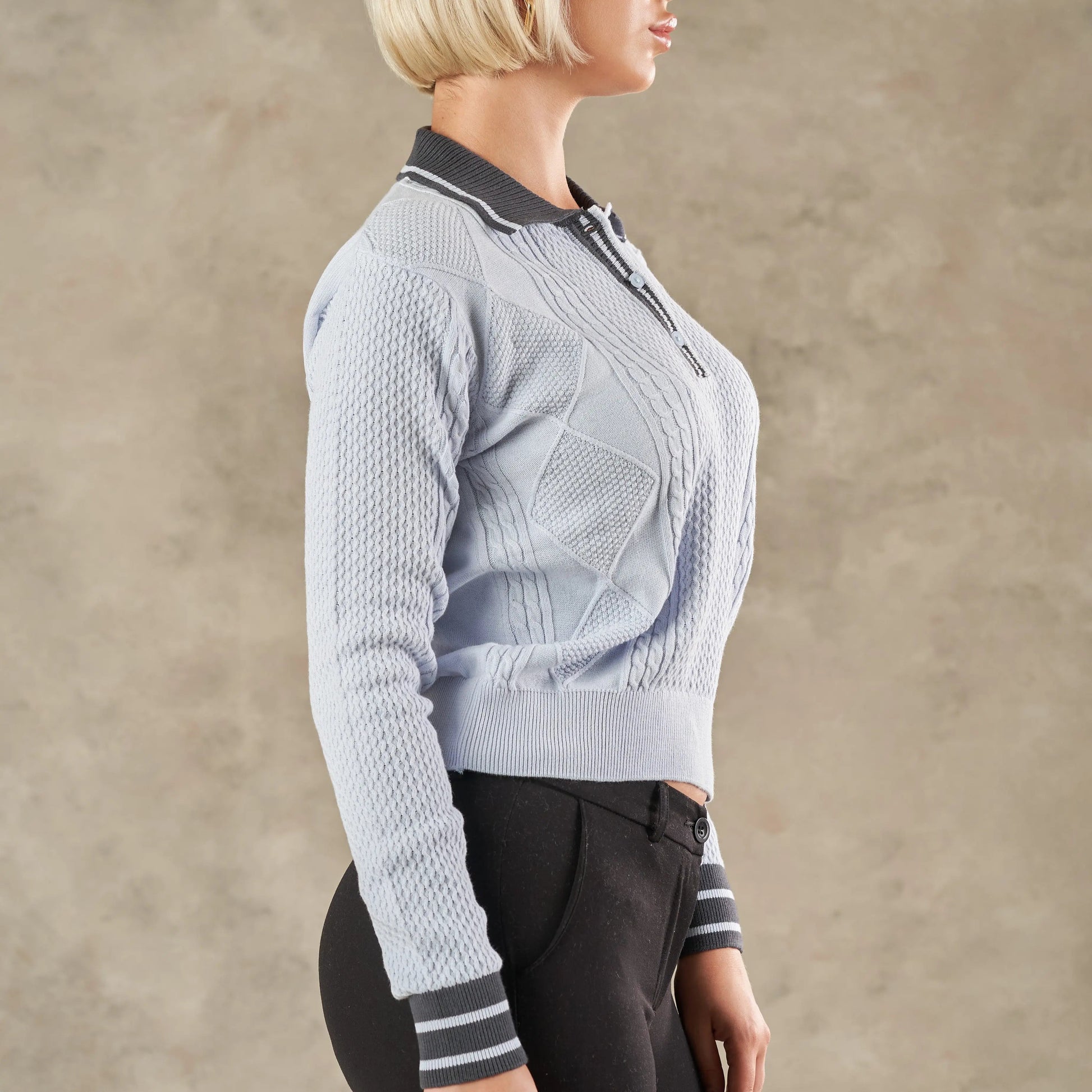 Milan Chain Link Statement Knit Jumper  - Legacy London