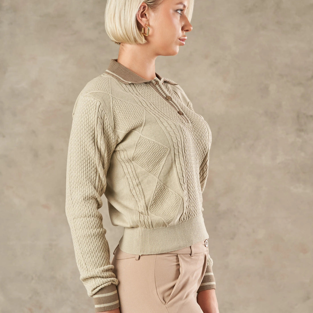 Milan Chain Link Statement Knit Jumper  - LCY London