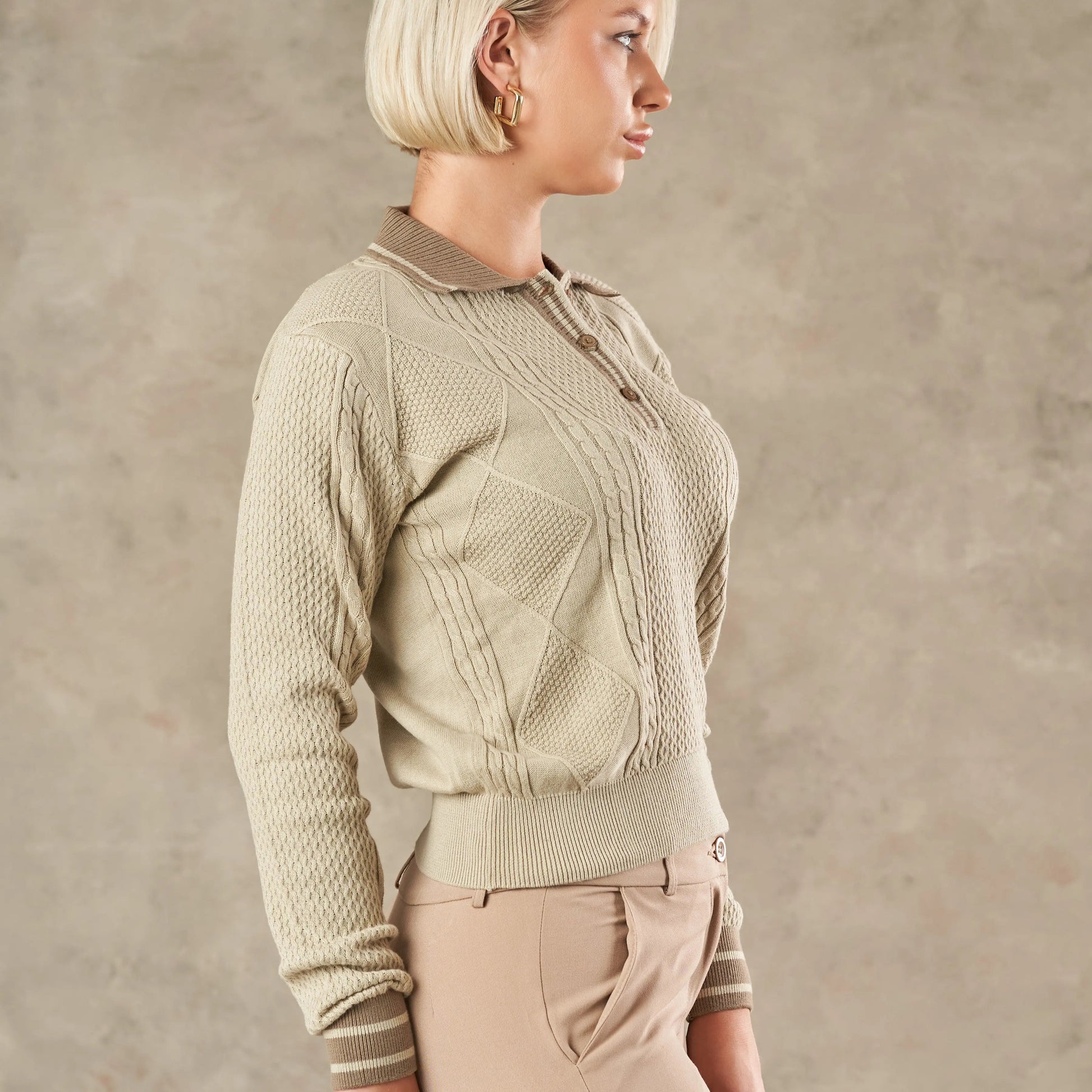 Milan Chain Link Statement Knit Jumper  - LCY London