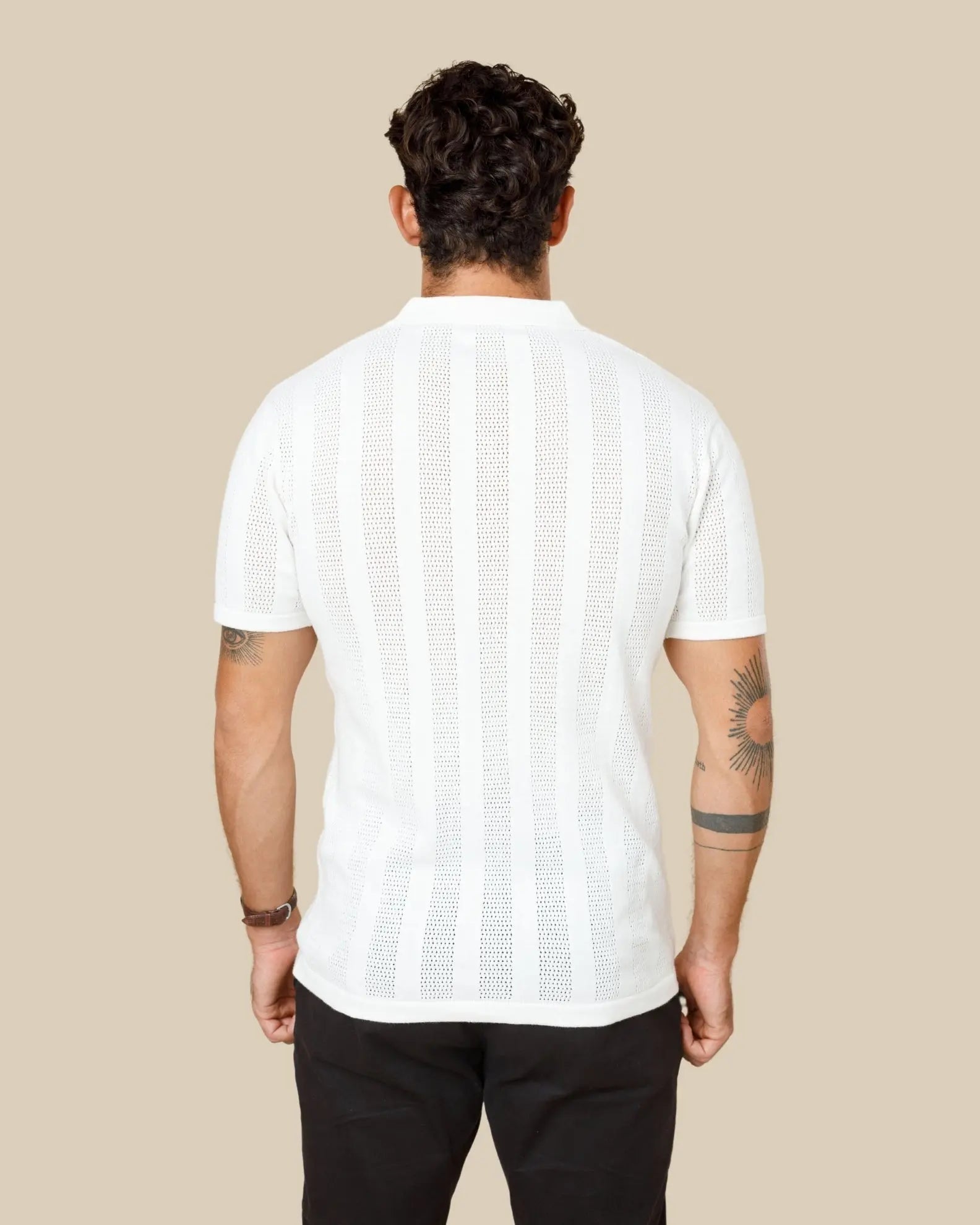 Milano Textured Zipper Polo Legacy London