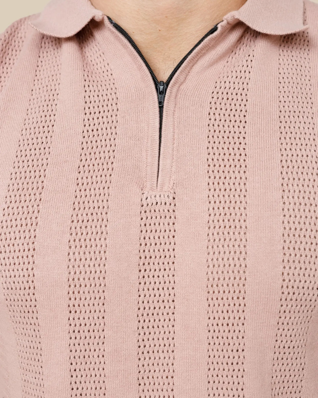 Milano Textured Zipper Polo Legacy London