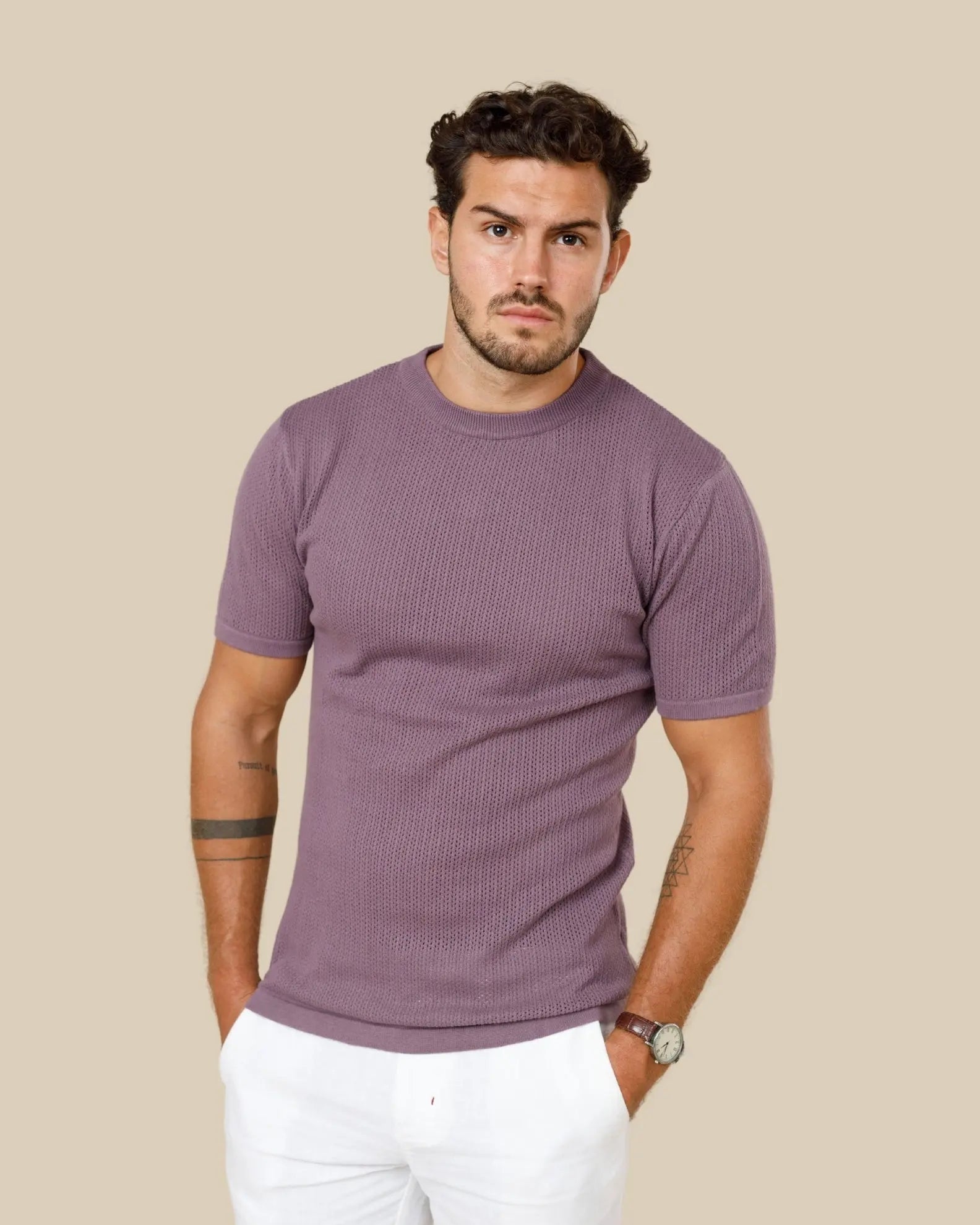 Ottis Signature Knitted Crew Neck Tee Legacy London
