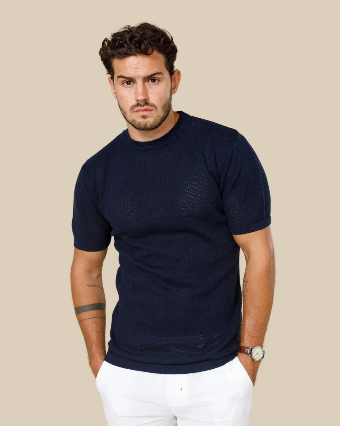 Ottis Signature Knitted Crew Neck Tee Legacy London