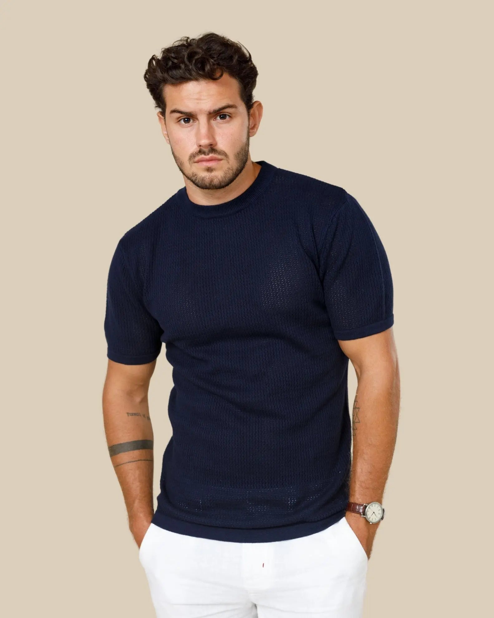 Ottis Signature Knitted Crew Neck Tee Legacy London