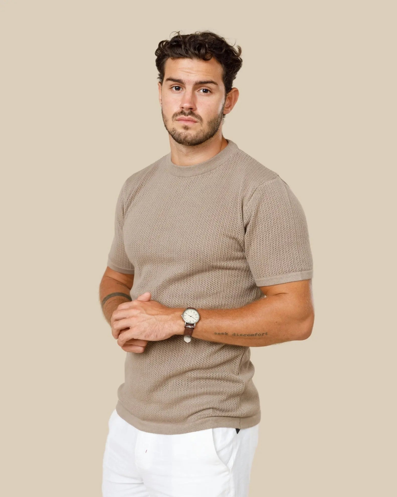 Ottis Signature Knitted Crew Neck Tee Legacy London