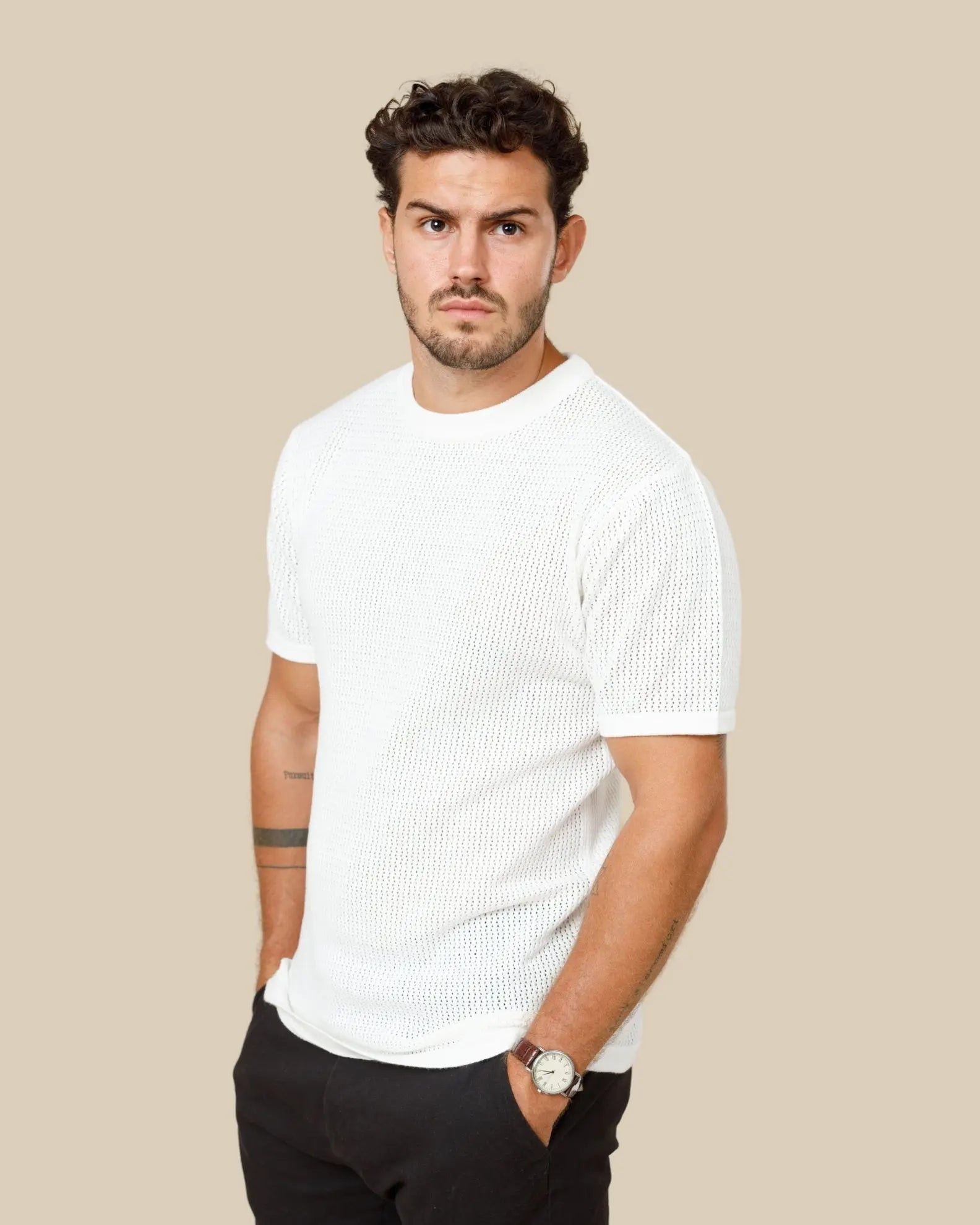 Ottis Signature Knitted Crew Neck Tee Legacy London