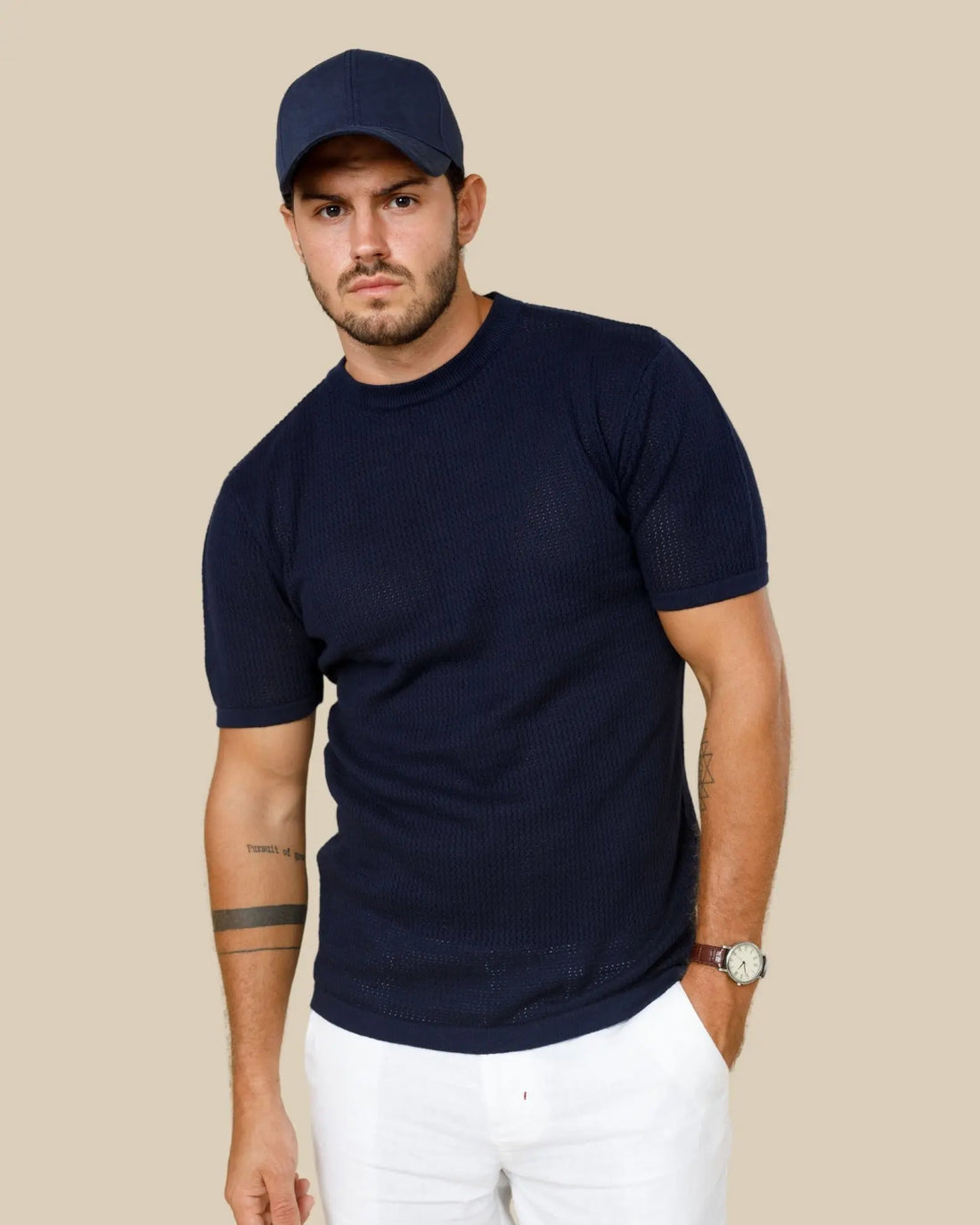 Ottis Signature Knitted Crew Neck Tee Legacy London