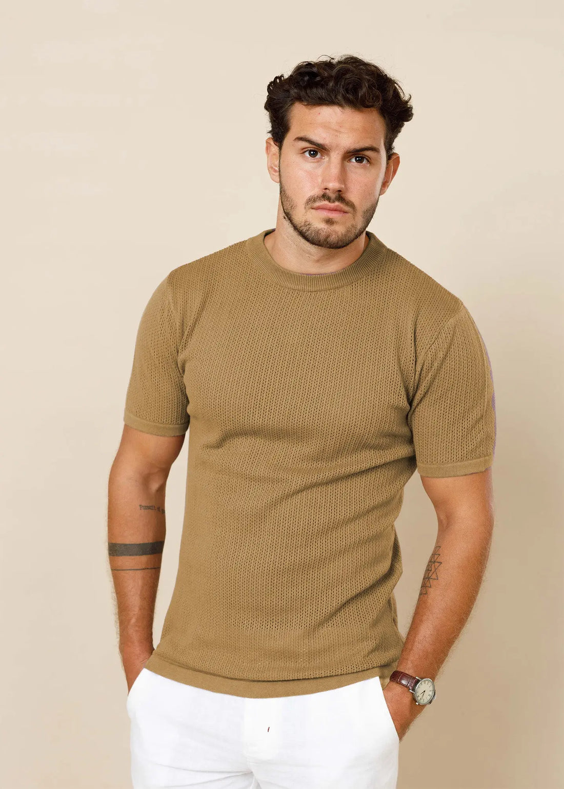 Ottis Signature Knitted Crew Neck Tee Legacy London