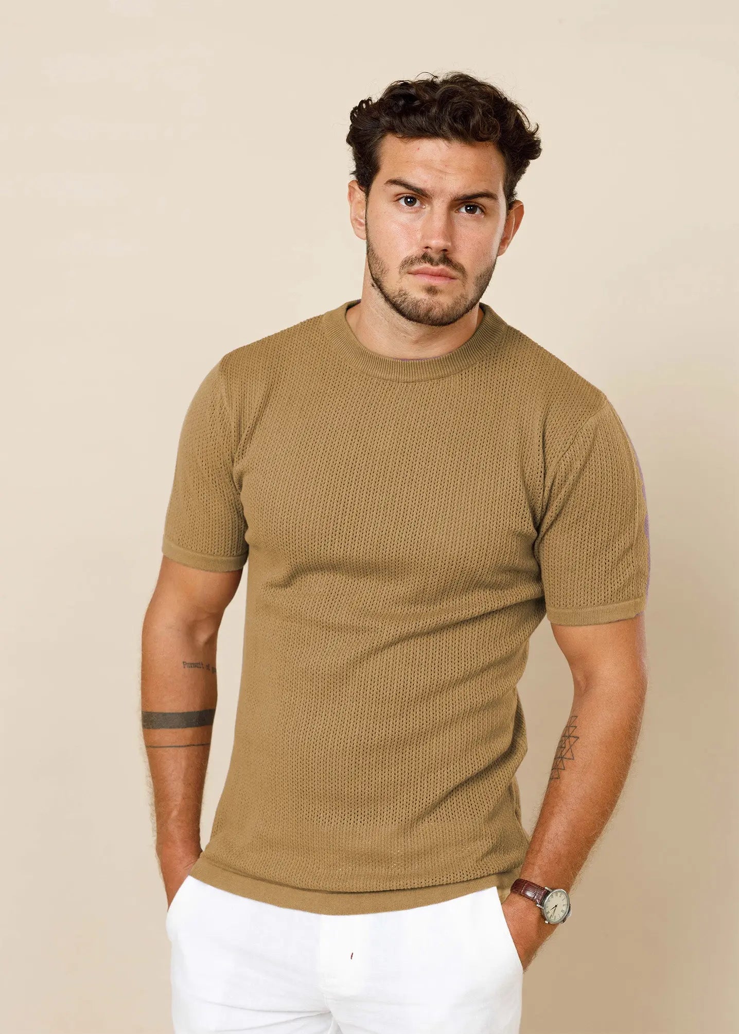 Ottis Signature Knitted Crew Neck Tee Legacy London