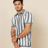 Pure Cotton Striped Knit Polo Shirt Legacy London