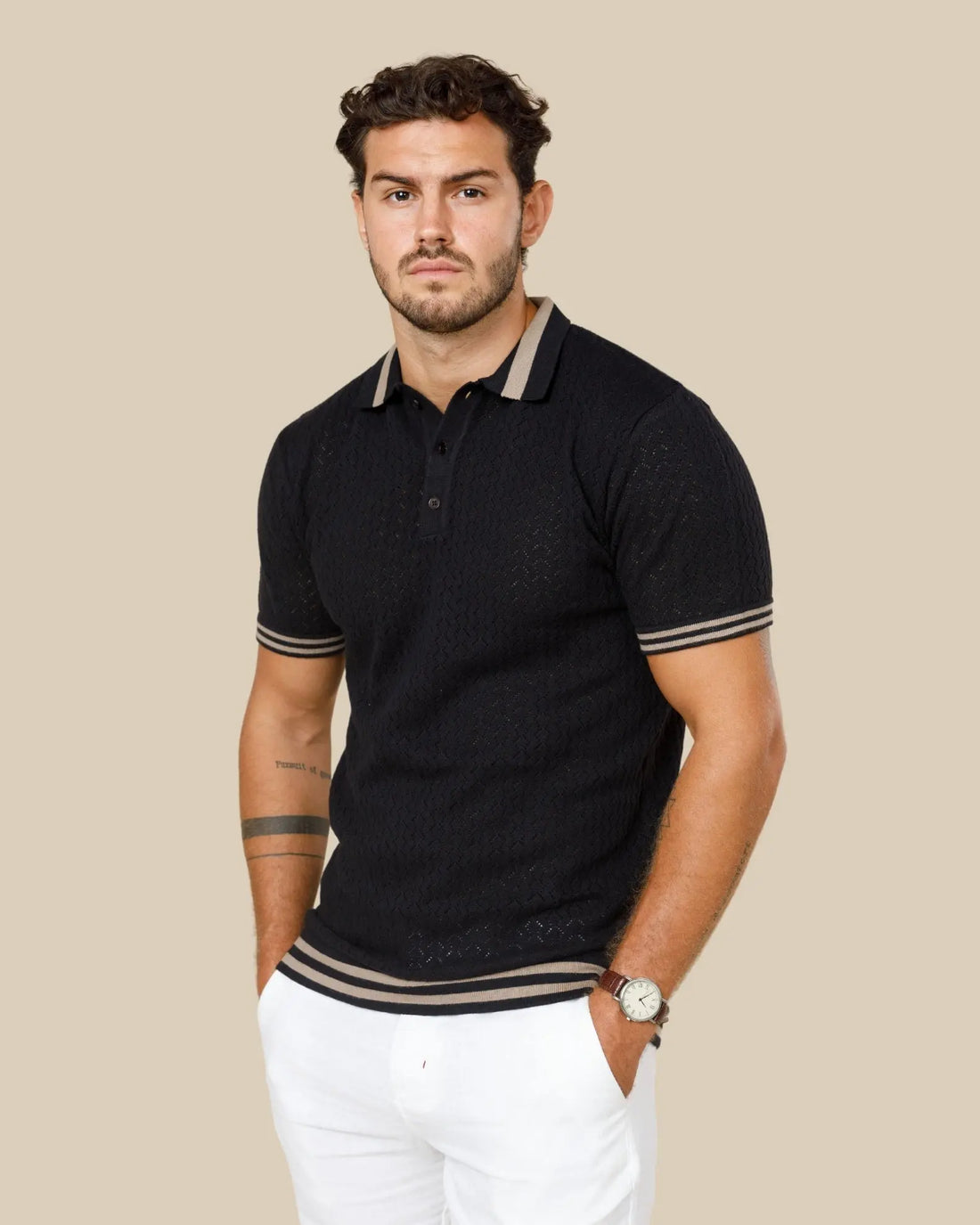 Reivera Contrast Collar Polo Legacy London