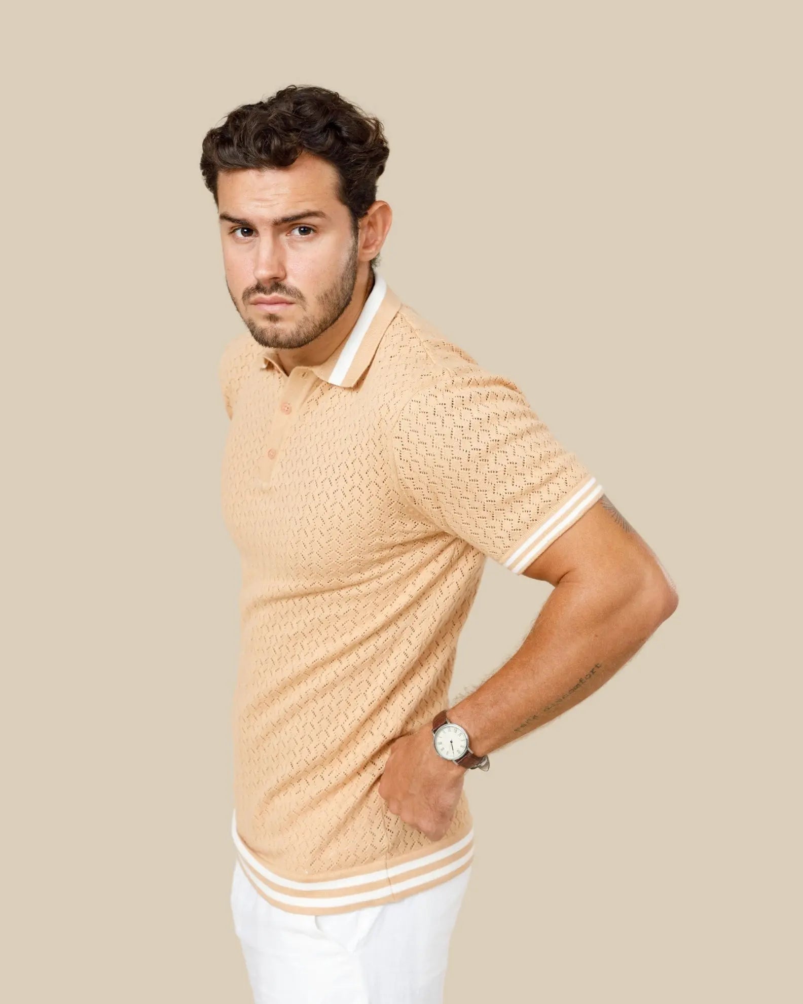 Reivera Contrast Collar Polo Legacy London