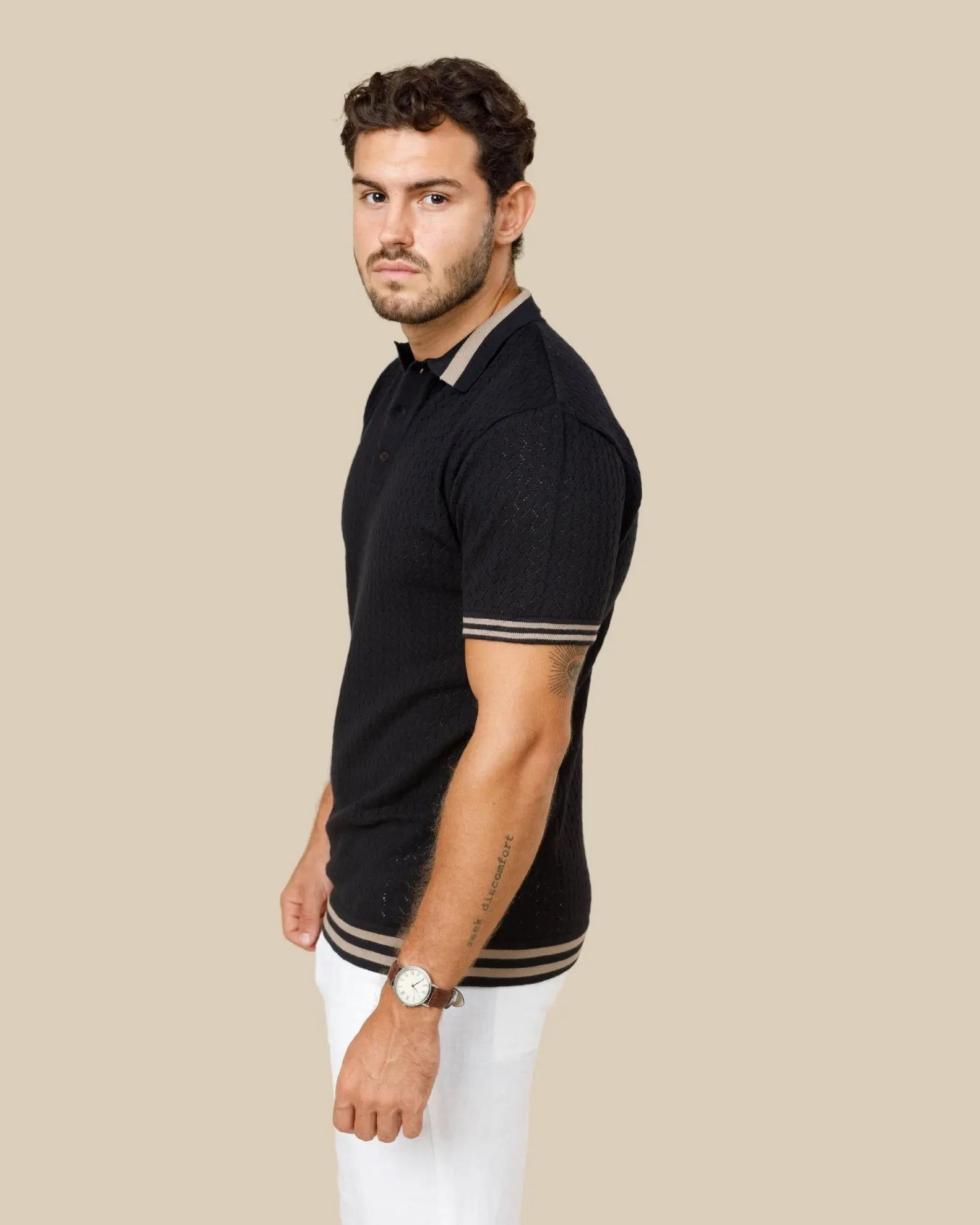 Reivera Contrast Collar Polo Legacy London